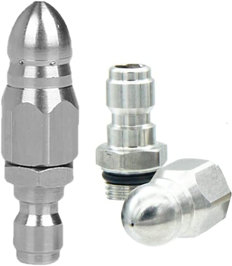 2(Sets) Pressure Washer Sewer Jetter Nozzle with 1/4” Quickly Connector,Pressur