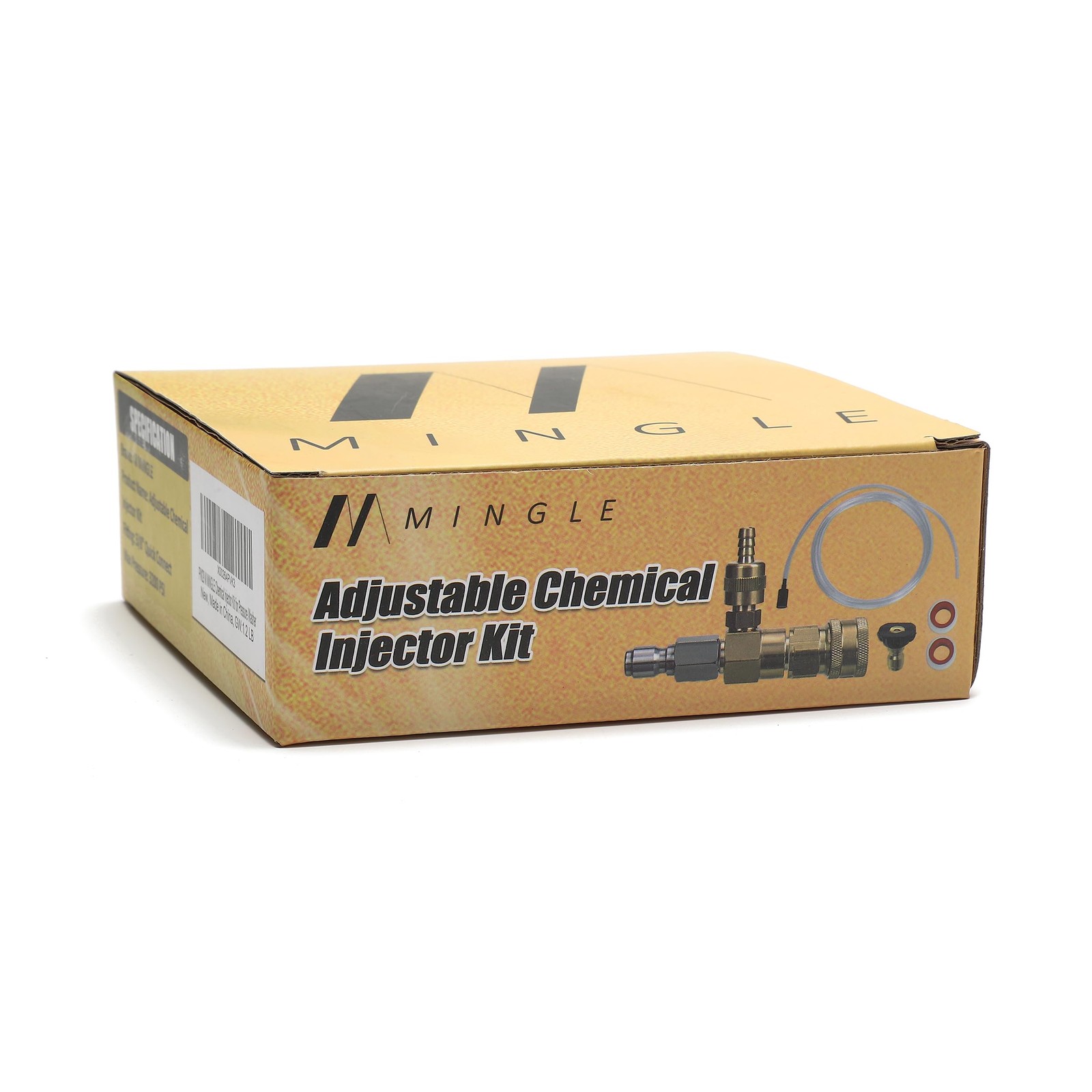Adjustable Chemical Injector Kit for Pressure Washer, Soap Injector, 3/8 Inch…