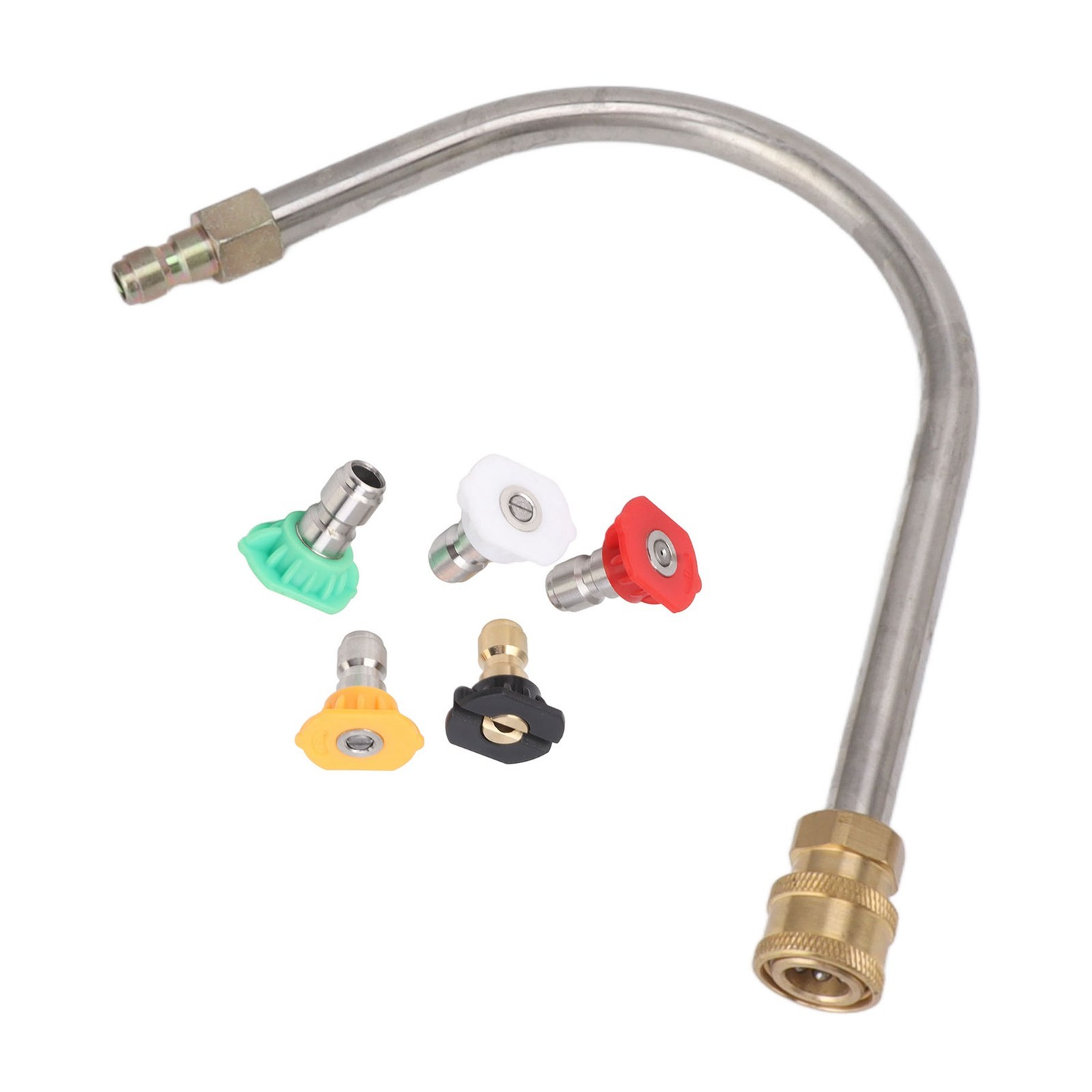 Pressure Washer Extension Wand Stainless Steel Brass 4000psi 1/4 Inch Quick
