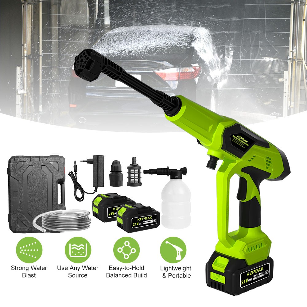 High Pressure Portable Cordless Electric Water Spray Gun Car Washer Cleaner Tool