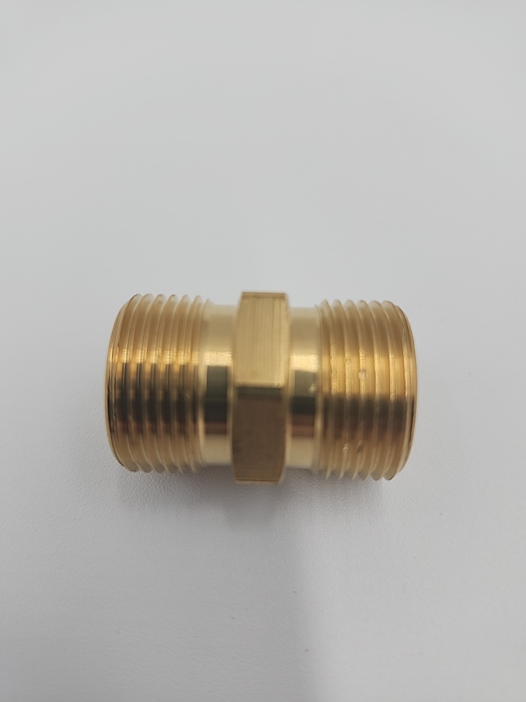Pressure Washer Hose Coupler M22-14mm Male to M22-14mm Male Solid Brass 5000PSI