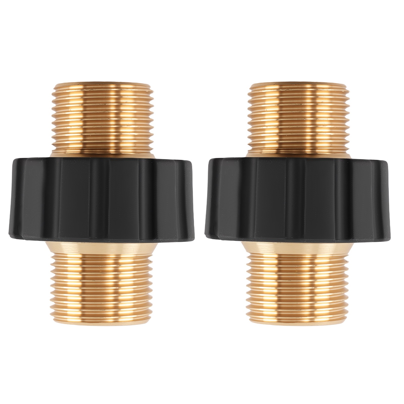 M22 14mm Male Pressure Washer Hose Adapter Brass Connector 2Pack 5000 PSI