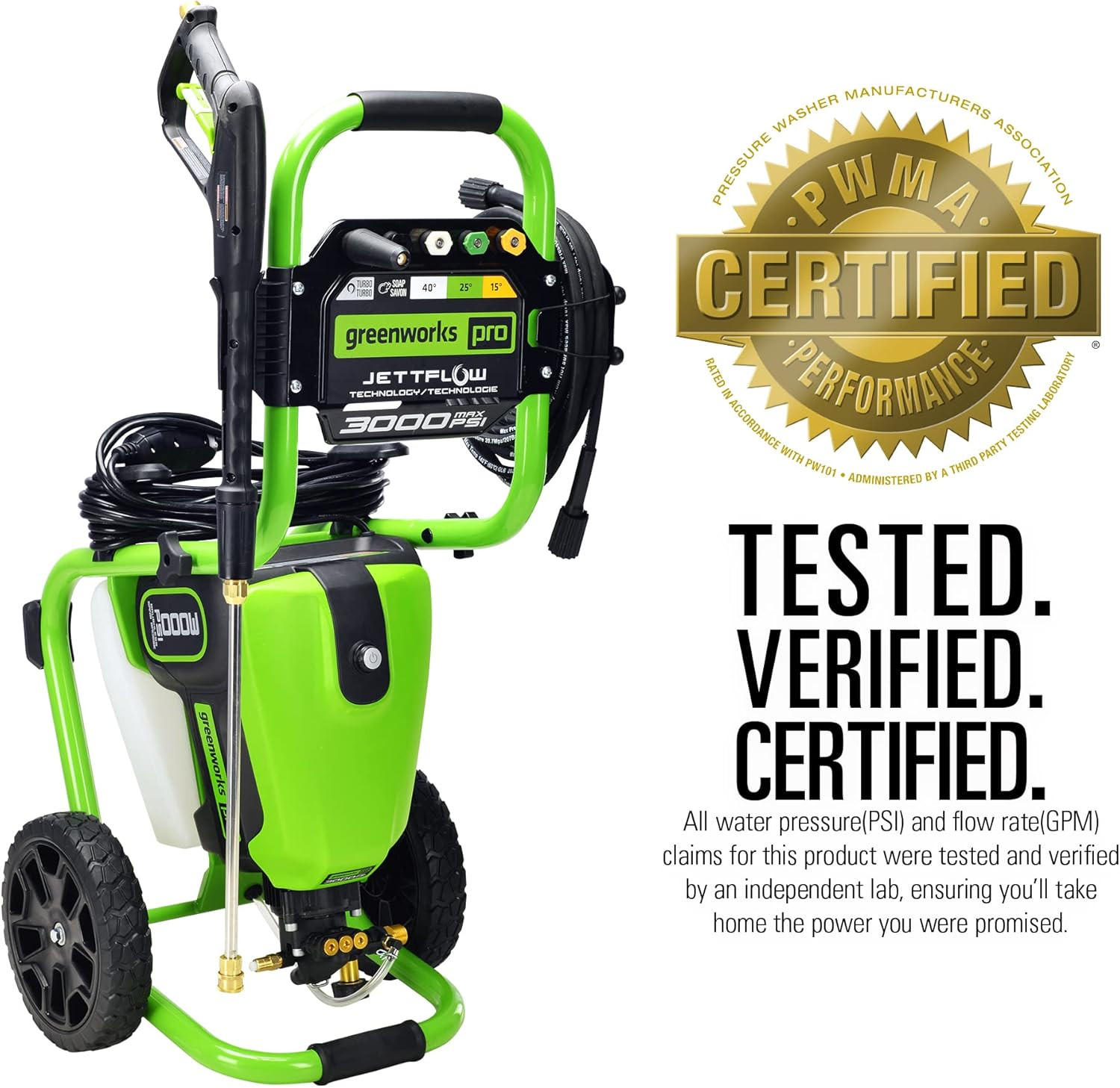 3000 PSI Electric Pressure Washer & Karcher Multi-Purpose Soap – 1 Gallon
