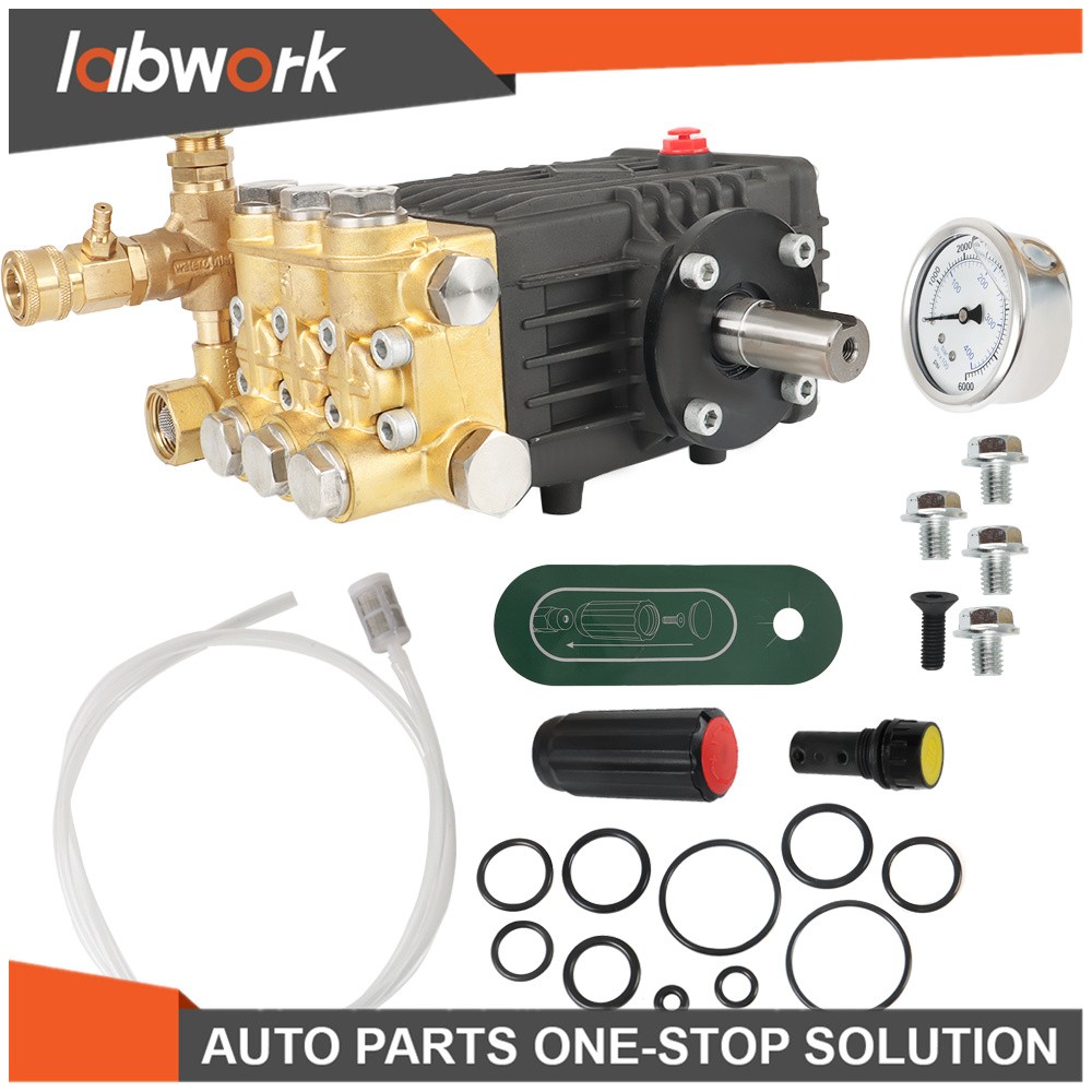 Labwork 3600 PSI 4.9GPM Pressure Power Washer Pump 24mm Solid Shaft Belt Drive
