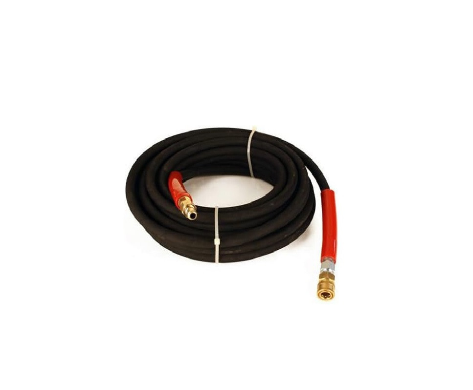 Raptor 6000 PSI BLACK 2 Wire Braid Pressure Washer Hose 100″ft Couplers 3/8″