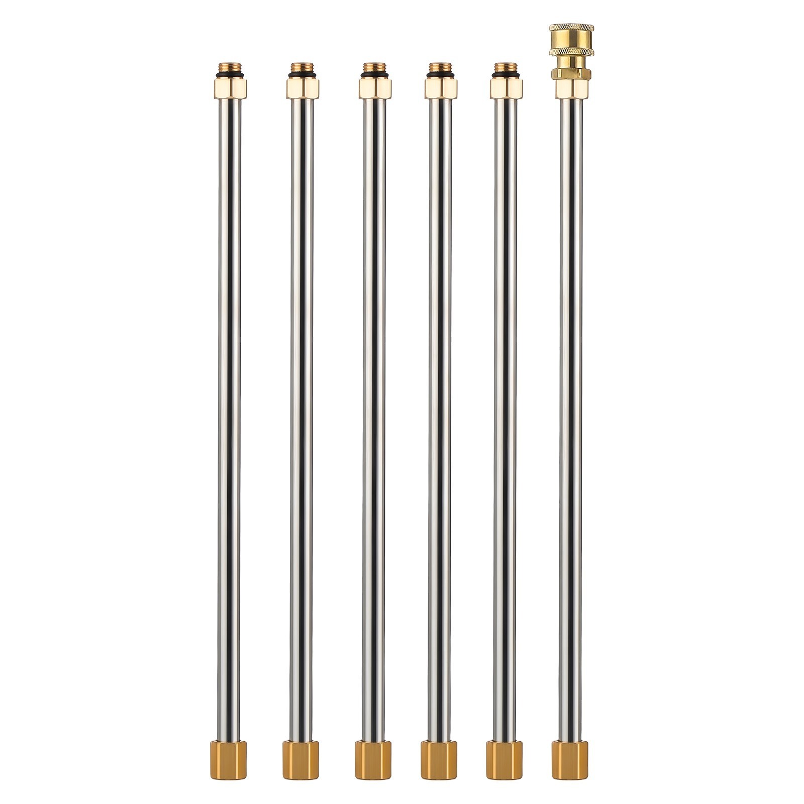 Pressure Washer Extension Wand 97 inch Total Length Stainless Steel and Brass