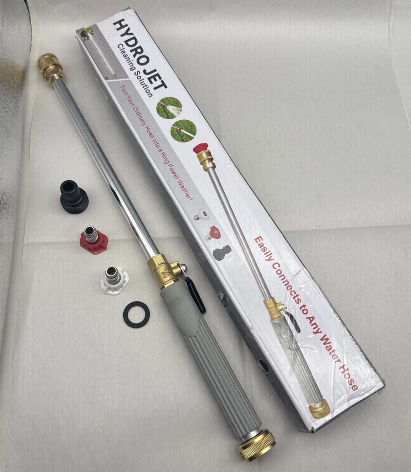 Hydro Jet Cleaning Solution Power Washer Wand, High Pressure Wand 2 Nozzle *READ