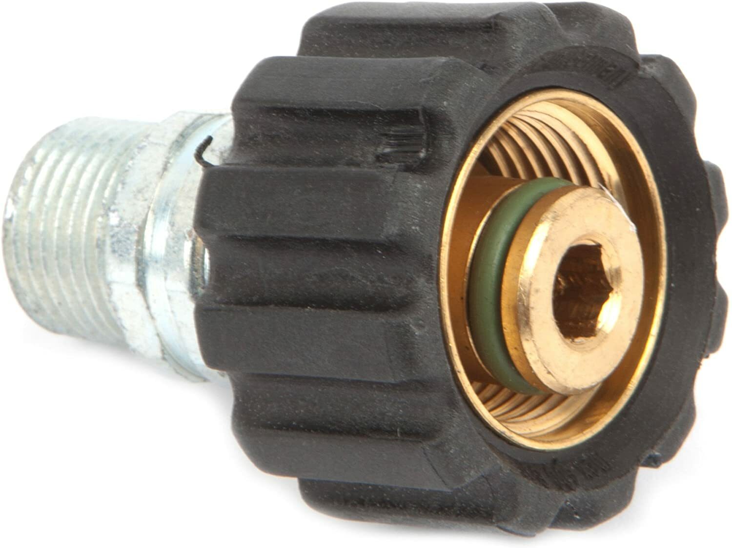 Forney 75109 Pressure Washer SCREW COUPLING Hose Connector M22F to 3/8″ MALE NPT
