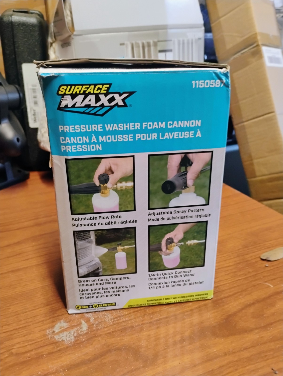 Surface Maxx Foam Cannon 3700 PSI Max – High Pressure Car Wash Soap Sprayer