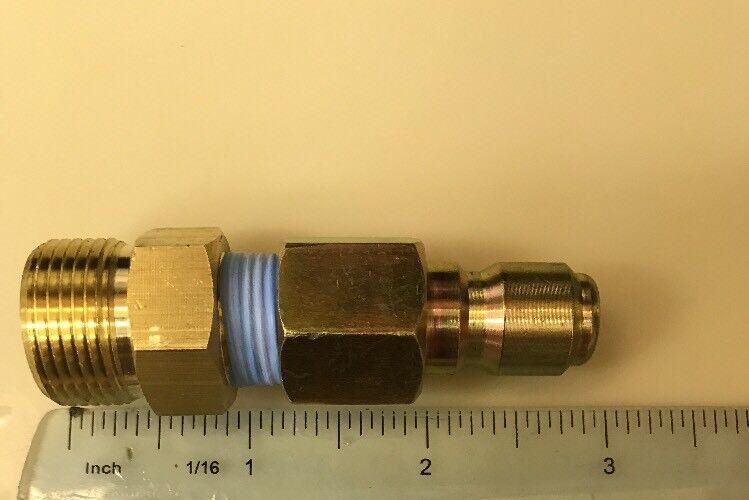 M22 x 15 mm Hose Adapter (non Standard size) x 3/8 Plug 15mm Bore