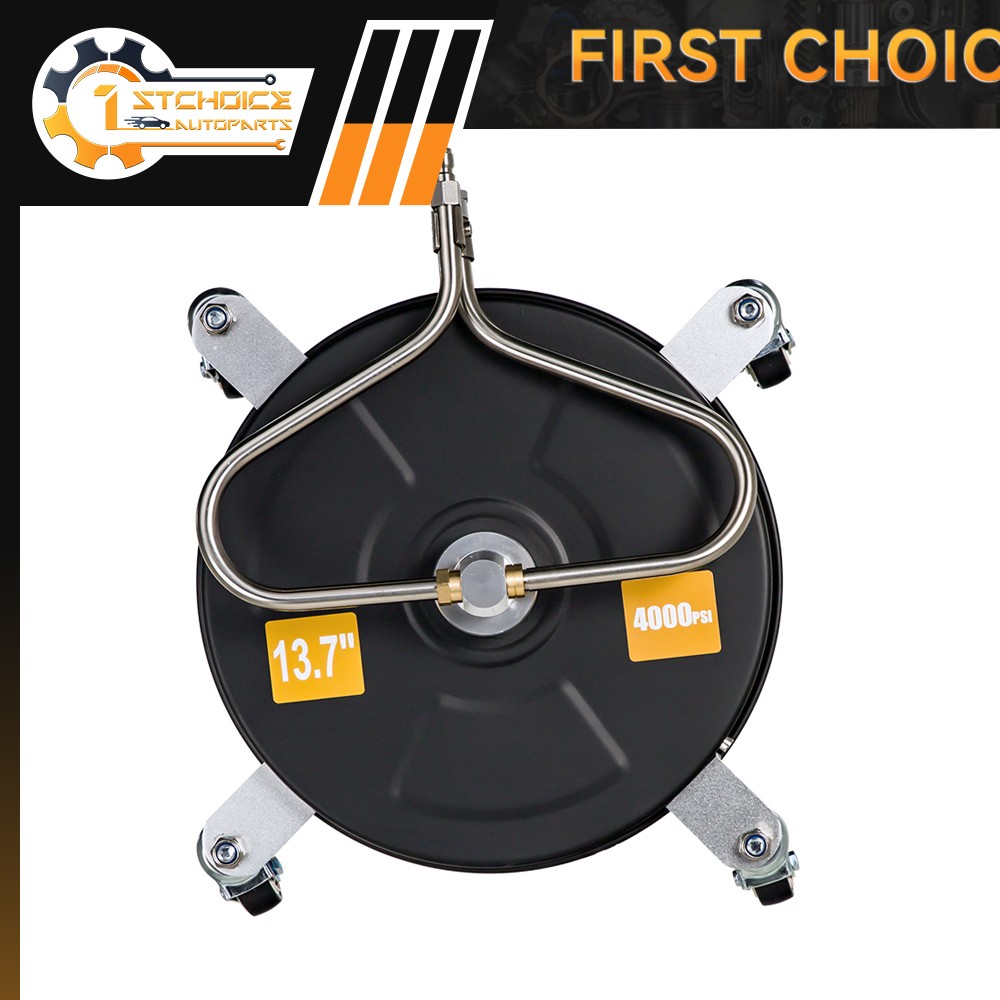 13.7 Inch High Pressure Washer Surface Cleaner Stainless Steel 4000 PSI