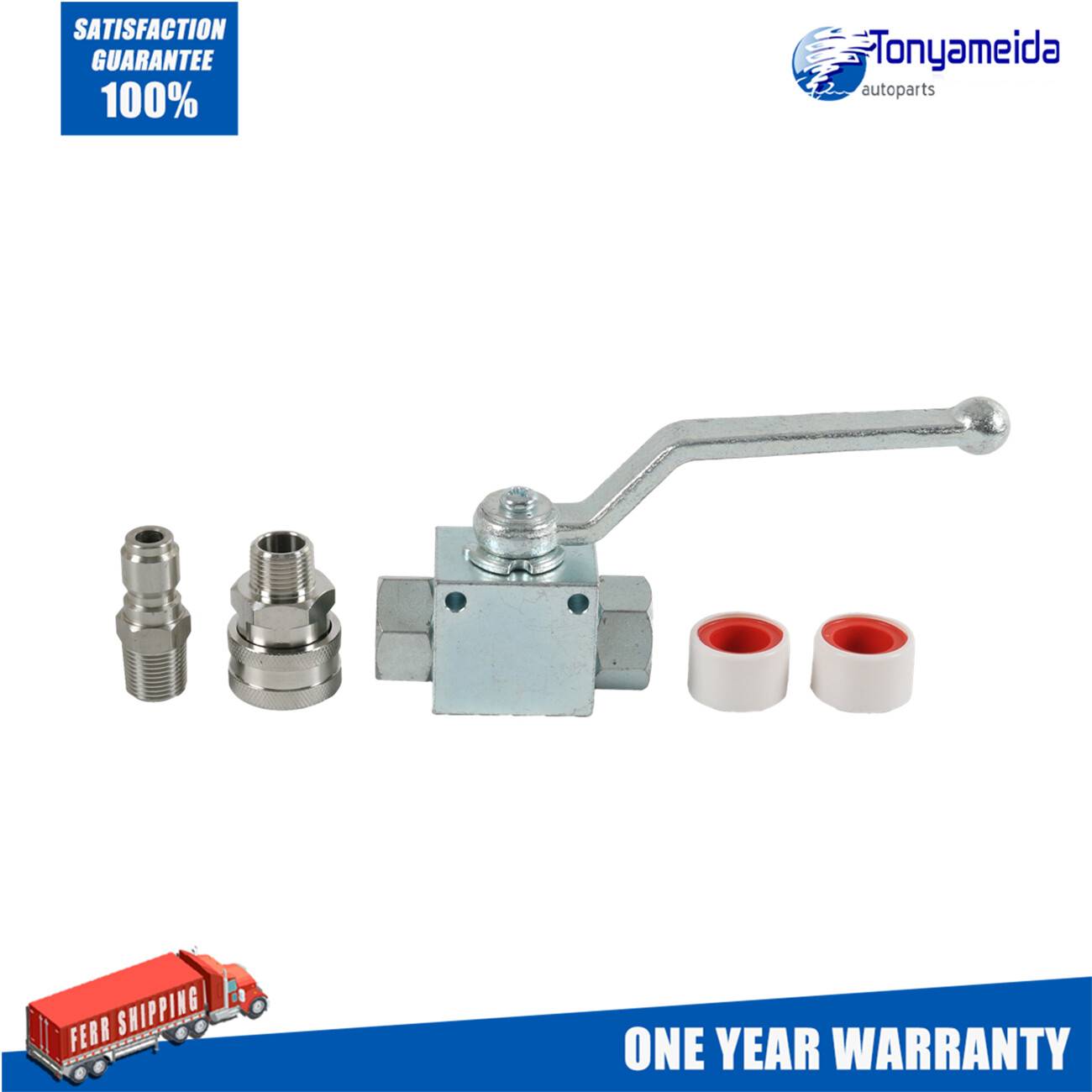 3/8″ Ball Valve for Pressure Washers Max 4500 PSI 3/8″ fitting Female Out