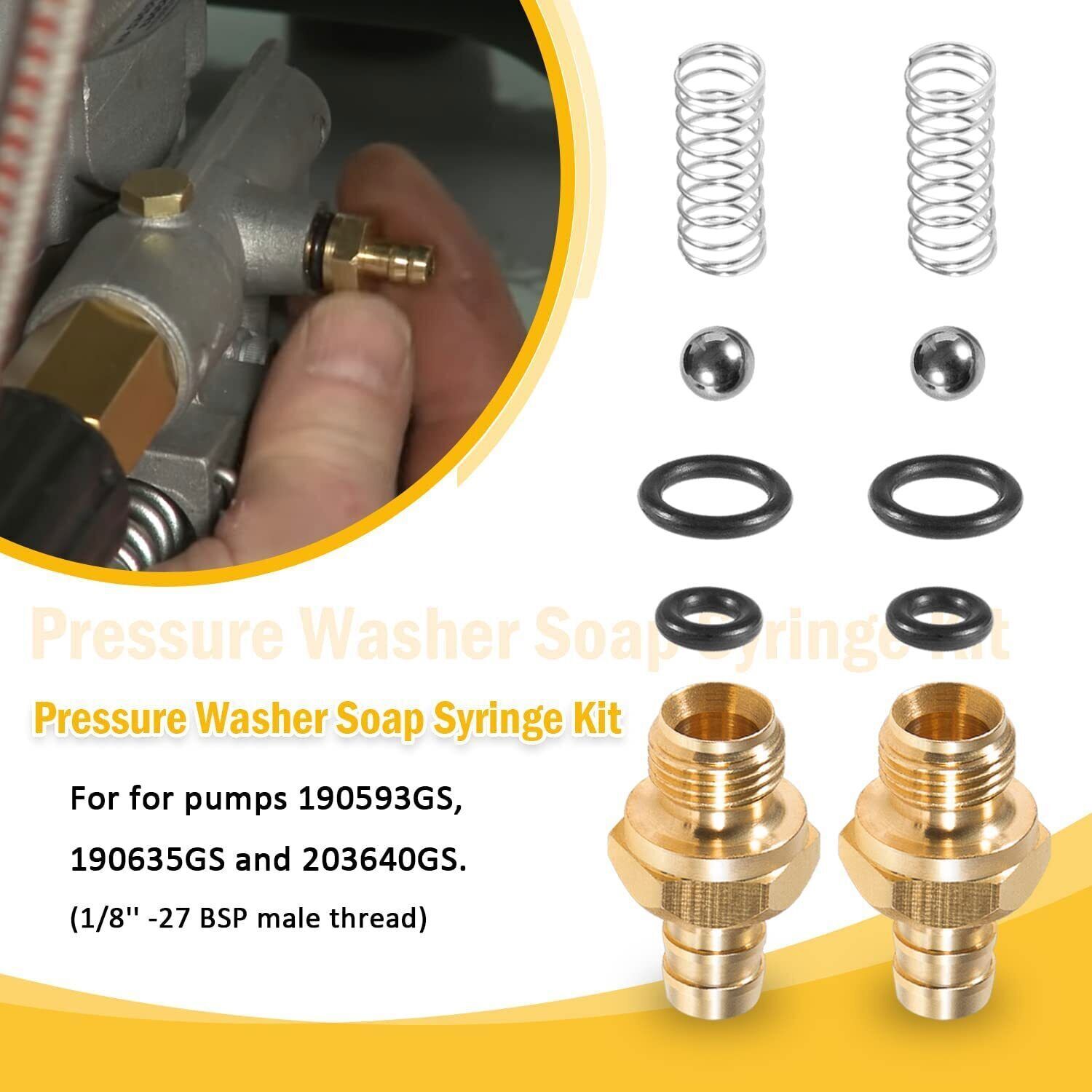 Pressure Washer Chemical Soap Injector Kit for Briggs Stratton 203640GS 190593GS
