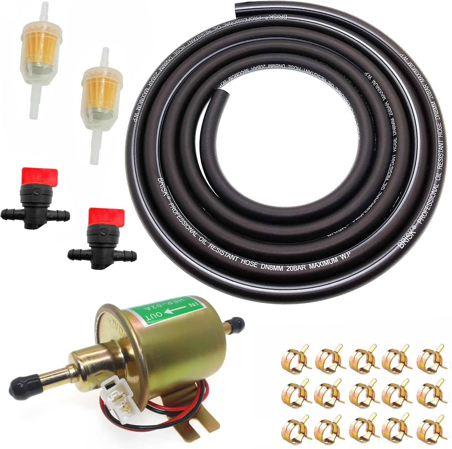 12 Volt Fuel Pump For Universal Electric Low Pressure inline Fuel Pump | 12 V…