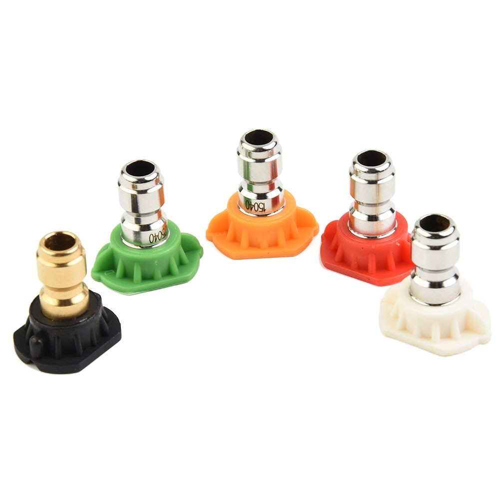 Spray Nozzle Tips 0 15 25 40 Degree 1/4” Male Thread 5Pcs High Quality