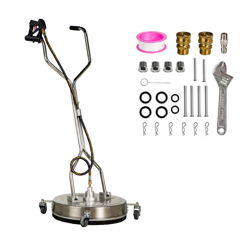 20” Pressure Washer Surface Cleaner 4500PSI Power Washer Dual Handle with Wheel