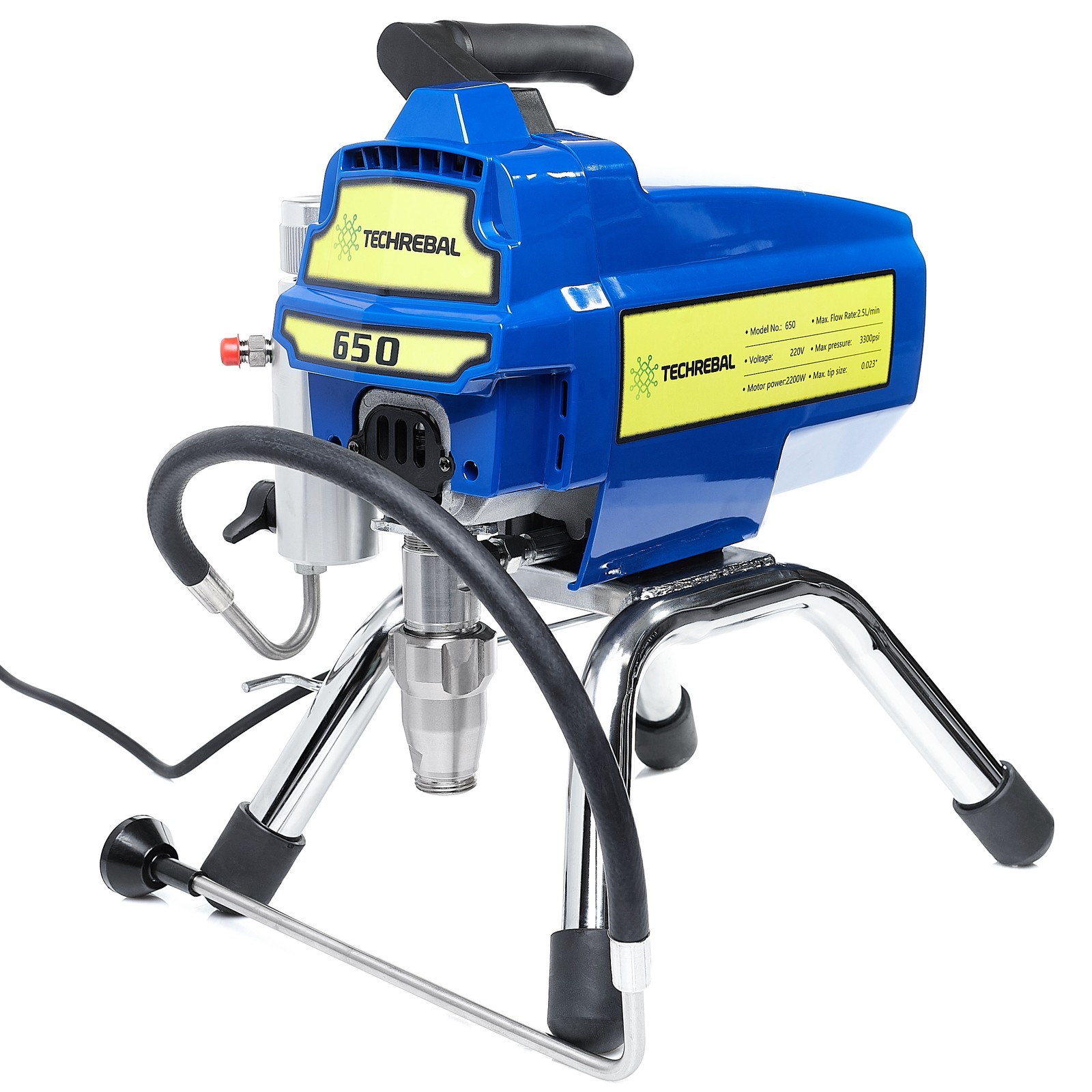 2200W piston hydrodynamic pump with gun, nozzle, 10m hose and Techrebal lance