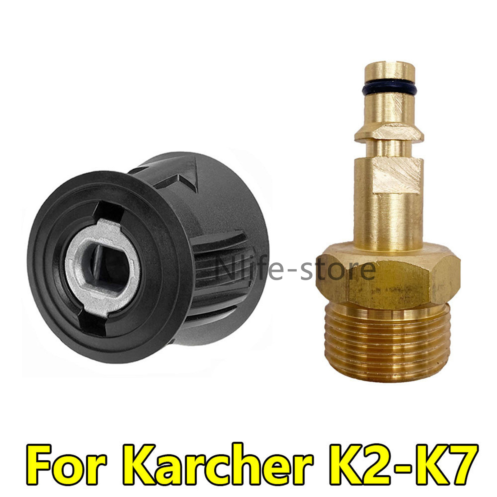 M22 14MM Adapter for Karcher Gun Pressure Washer Hose Pipe Quick Convert Garden