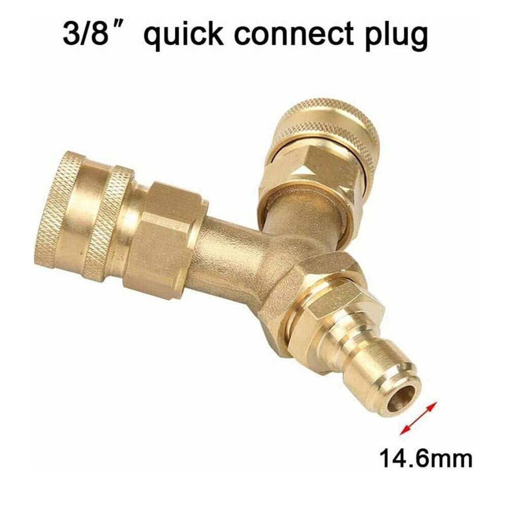Washer Tee Splitter Brass Dual System For 4.0 GPM Gold Splitter 3/8 Inch