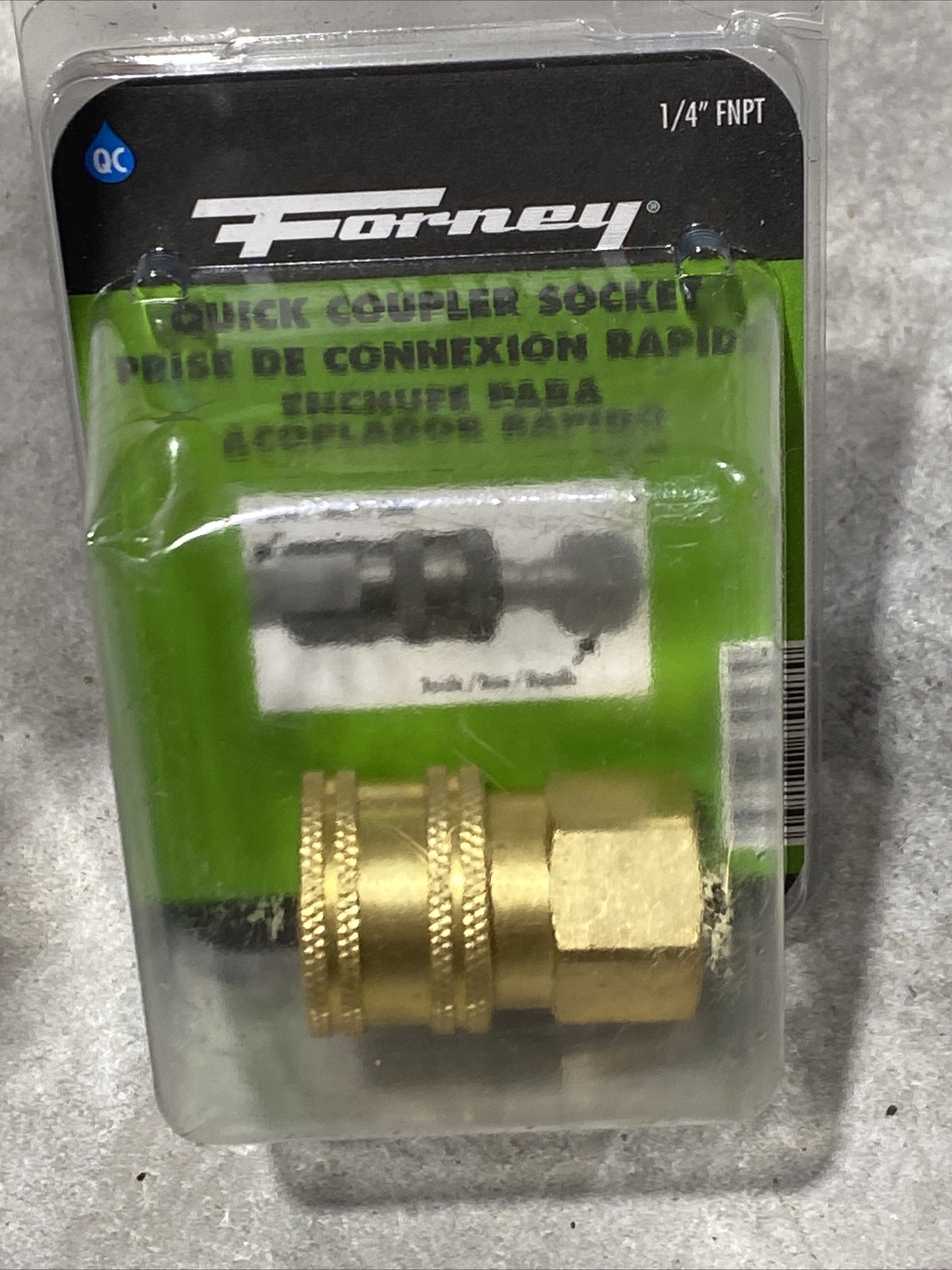 Forney 75127 Brass 5500 PSI FNPT Quick Coupler 1/4 in. Connection New