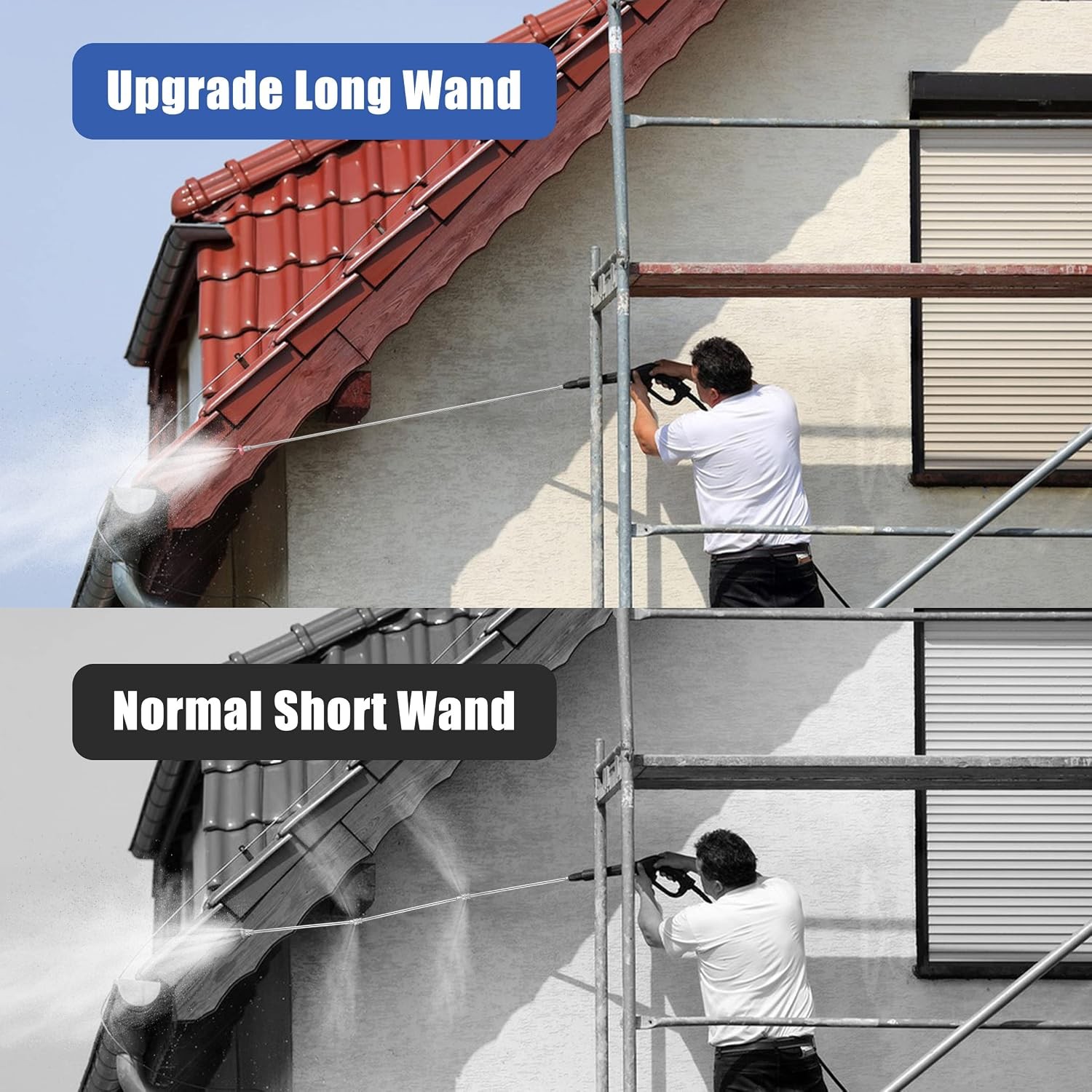 120 Inch Pressure Washer Wand Extension Replacement Accessory Kit for Pressure
