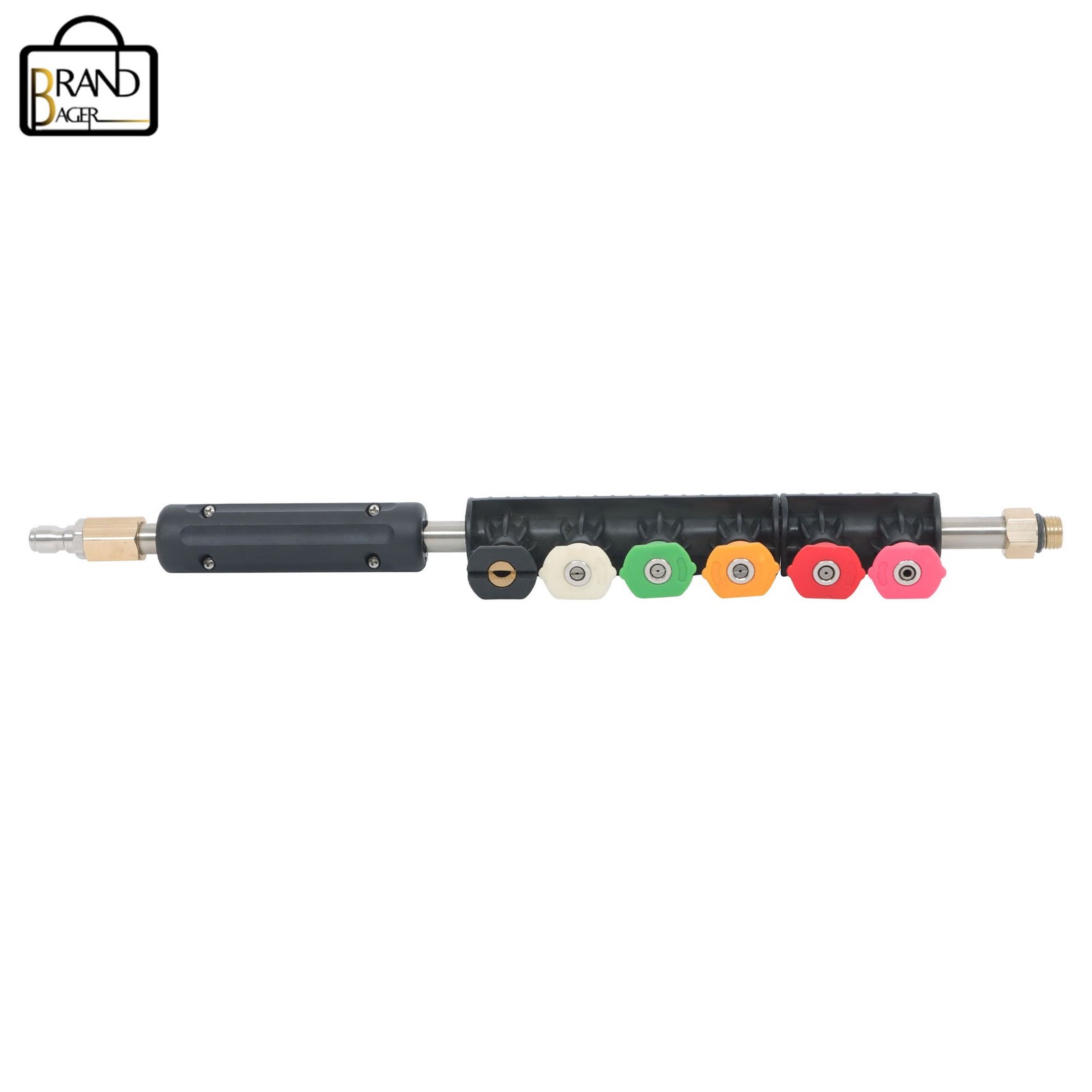 9 Pack 4000 Psi High Pressure 1/4 Inch Quick Connect Water Gun Extension Rod Set