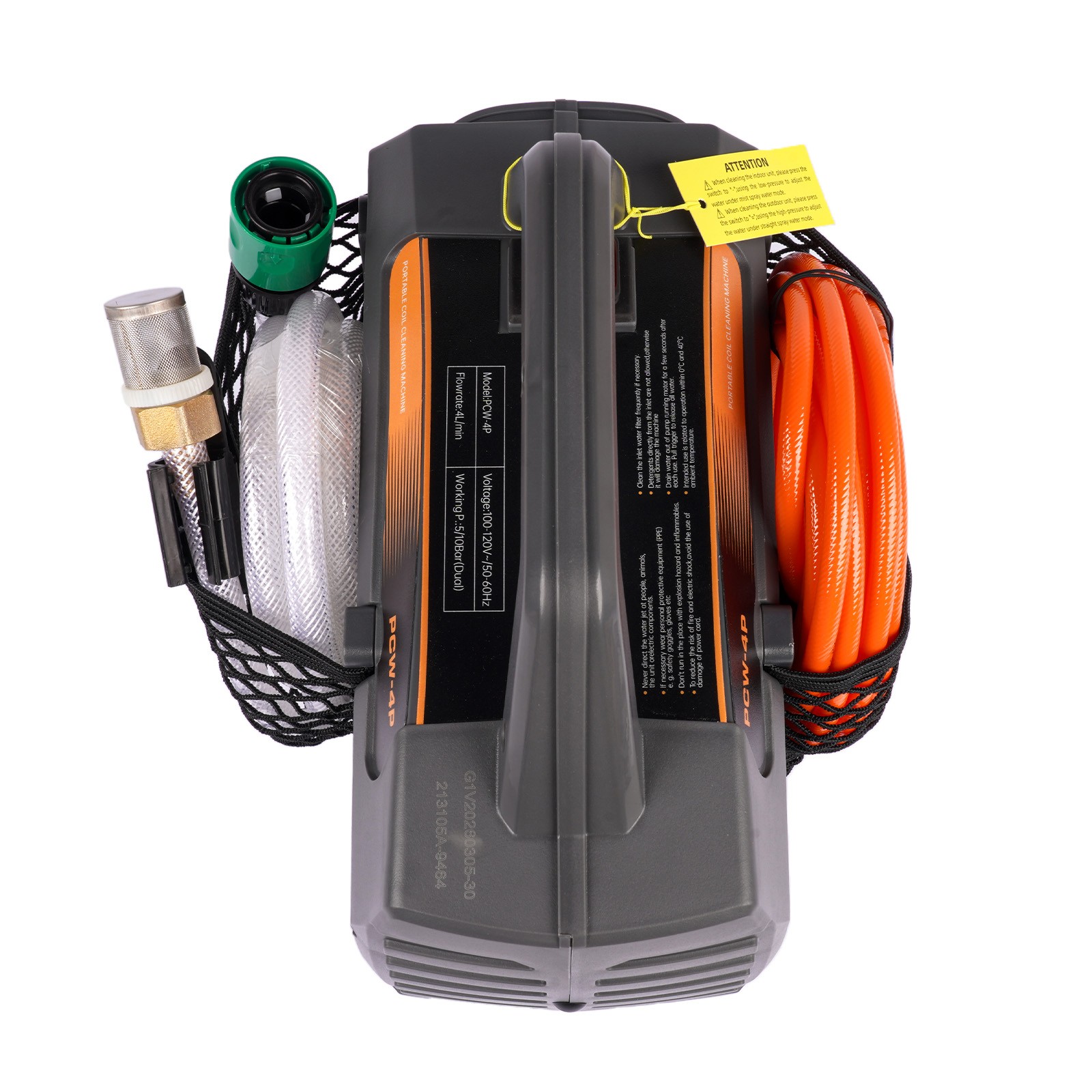 Updated ZPB140 Portable Coil Jet Cleaner Pressure Washer Fit for 120V 80W 4L/Min