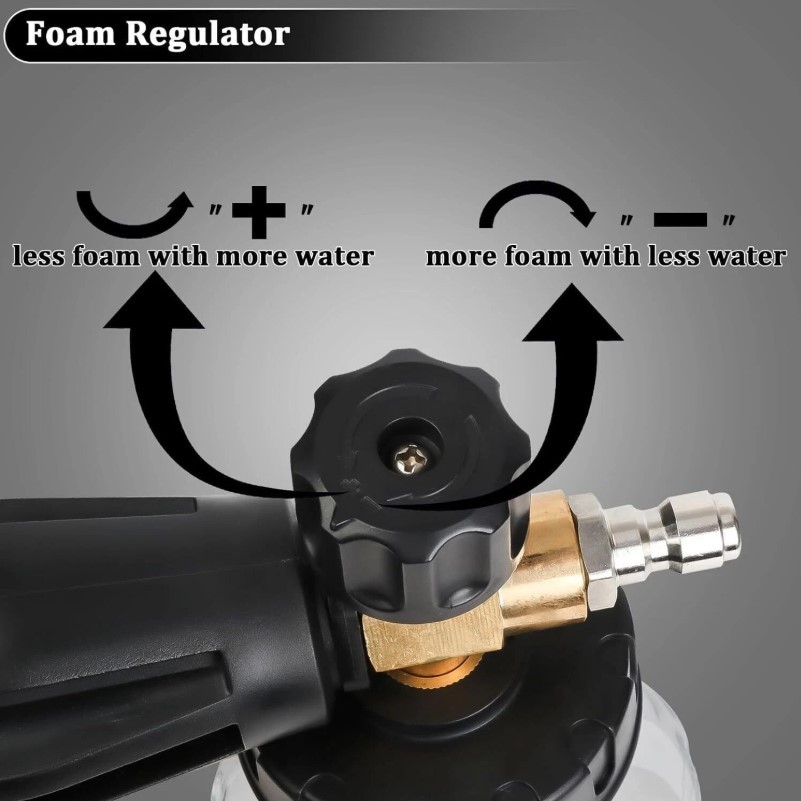 Snow Foam Lance Cannon Soap Bottle Sprayer For Pressure Washer Gun Jet Car Wash