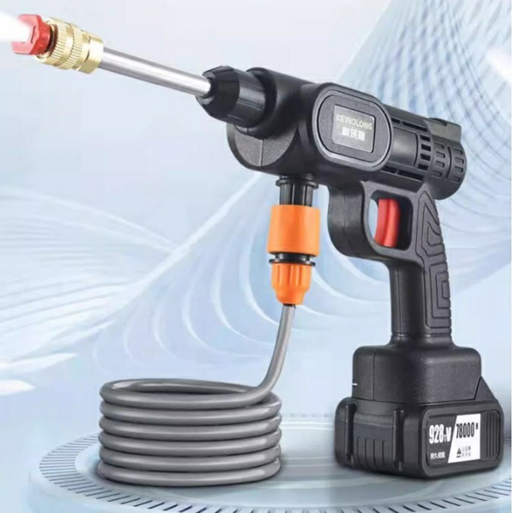 500W Cordless Water Spray Gun Portable High Pressure 50BAR Car Washer Cleaner