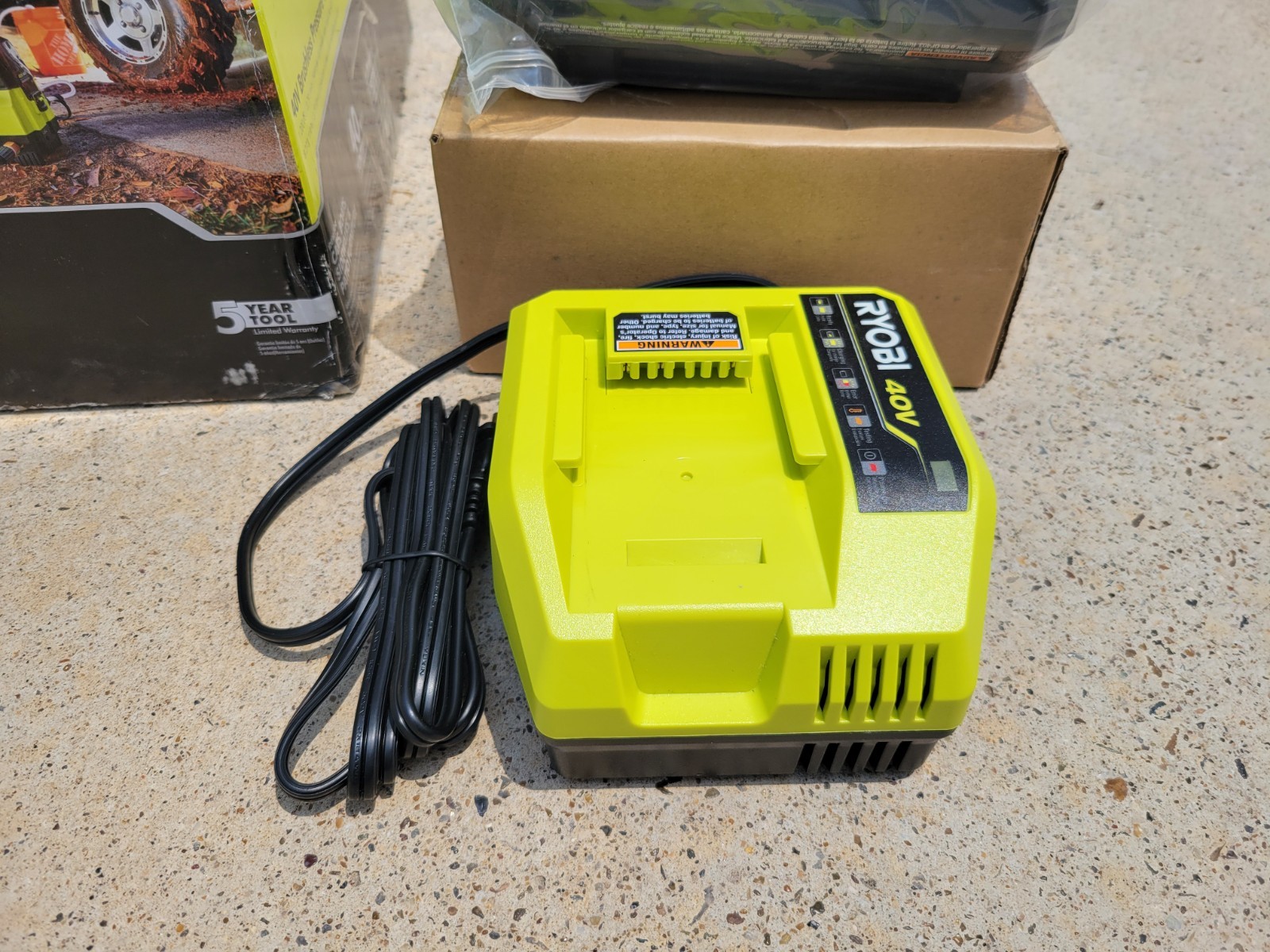 RYOBI 40V 1200 PSI 1.0 GPM Cordless Electric Water Pressure Washer 4ah B & F Ch