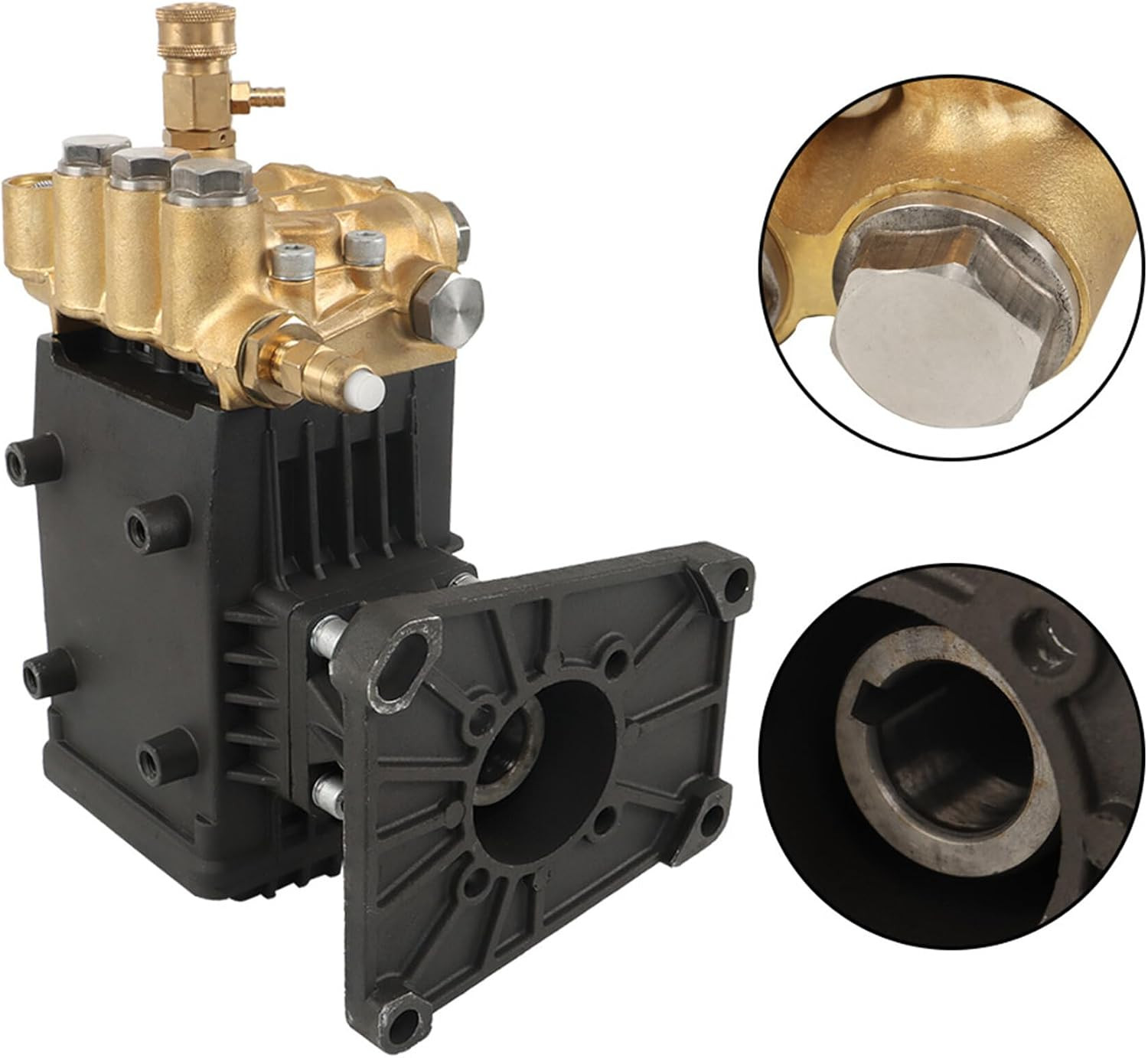4400PSI 4GPM Pressure Horizontal Washer Pump 1In Shaft Power Washer Pump