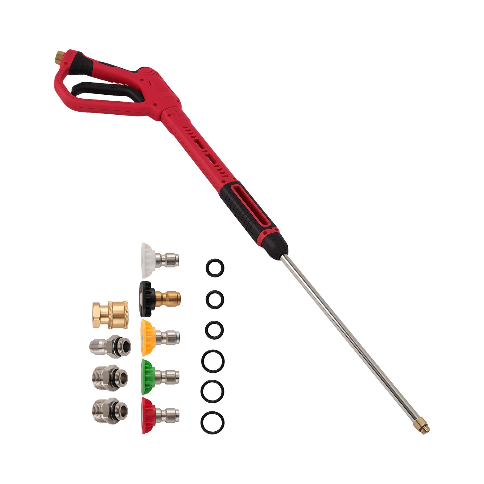 Pressure Washer Spray Gun 36 22 10 Inch Wand 5 Nozzles Stainless Steel M22