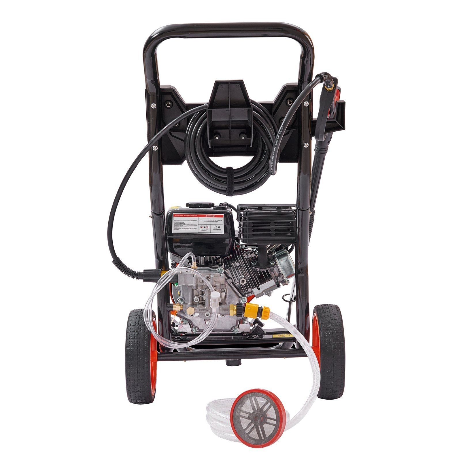 3400PSI 2.6GPM Gas-Powered Pressure Washer w/ Aluminum Pump, 5 Nozzles