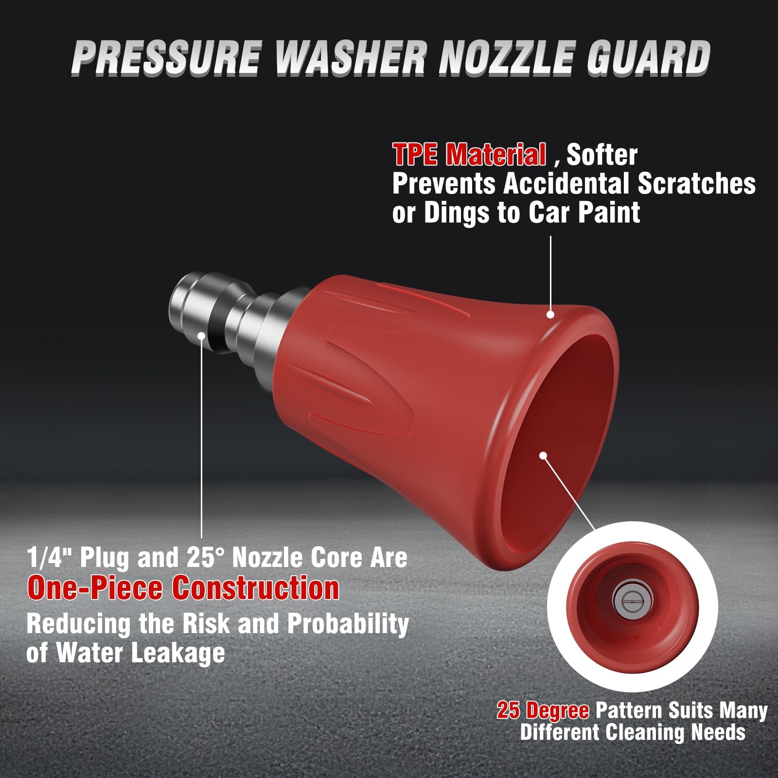 Short Pressure Washer Gun with Swivel High Pressure Water Handle with 3/8″ M…