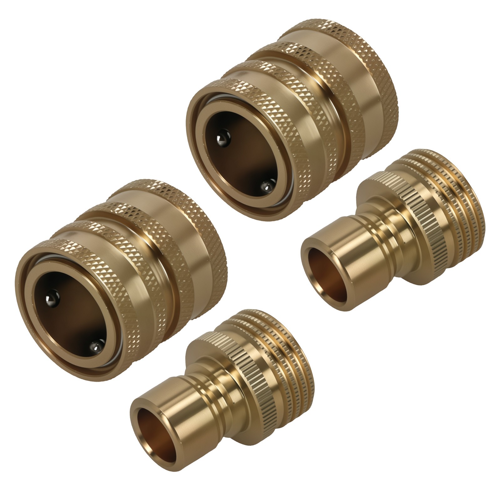 4x 3/4″ Brass Pressure Washer Adapter Quick Connect for Garden Hose
