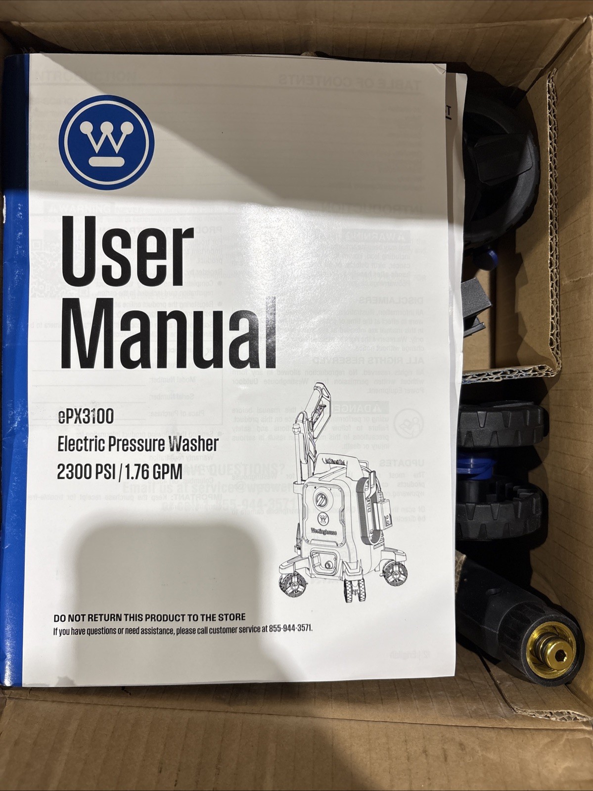 Westinghouse ePX3100 Electric Pressure Washer, 2300 Max PSI 1.76 Max GPM