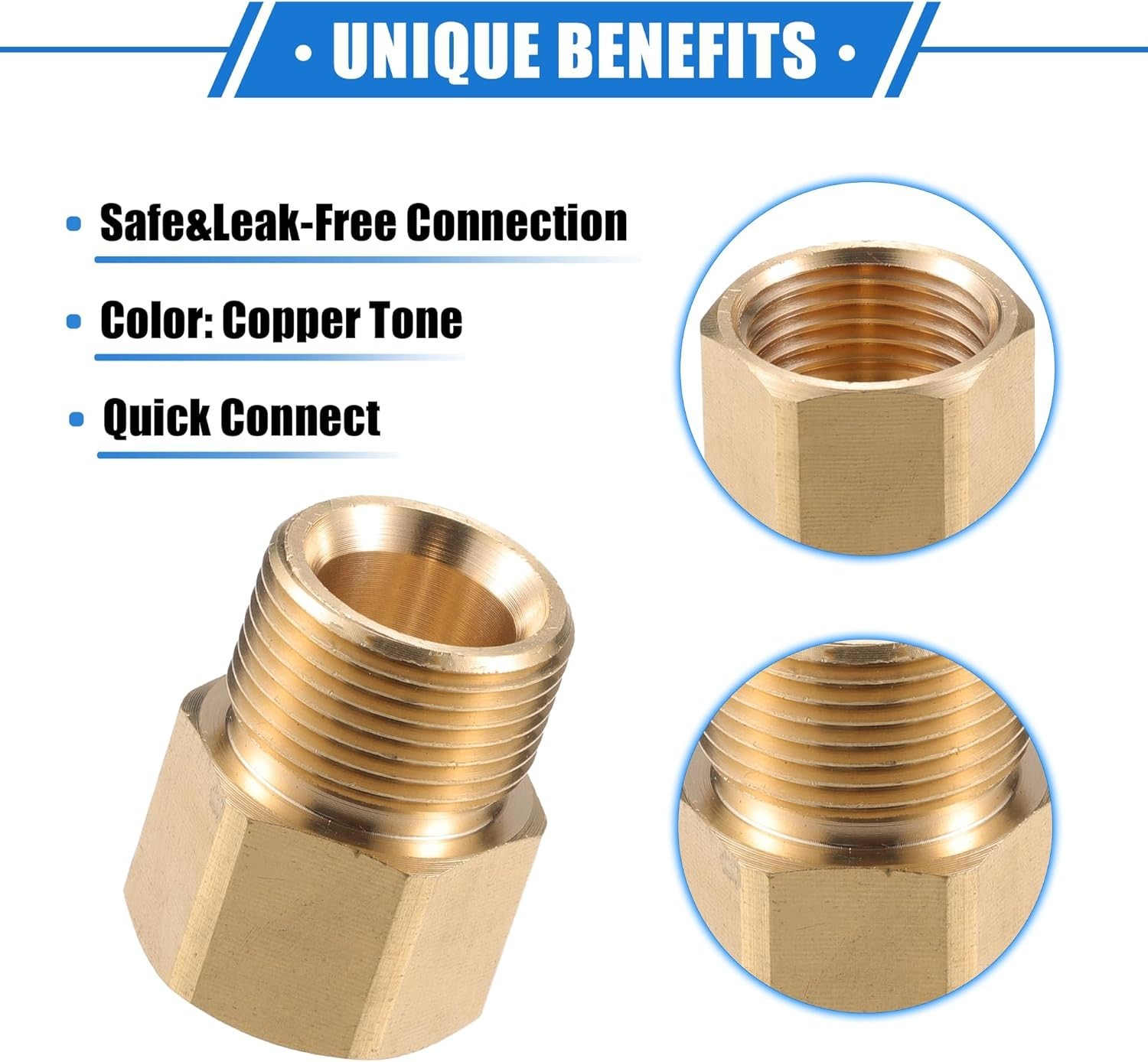 Brass Pressure Washer Connector G1/2″ to M22x1.5 – Universal Durable Adapter