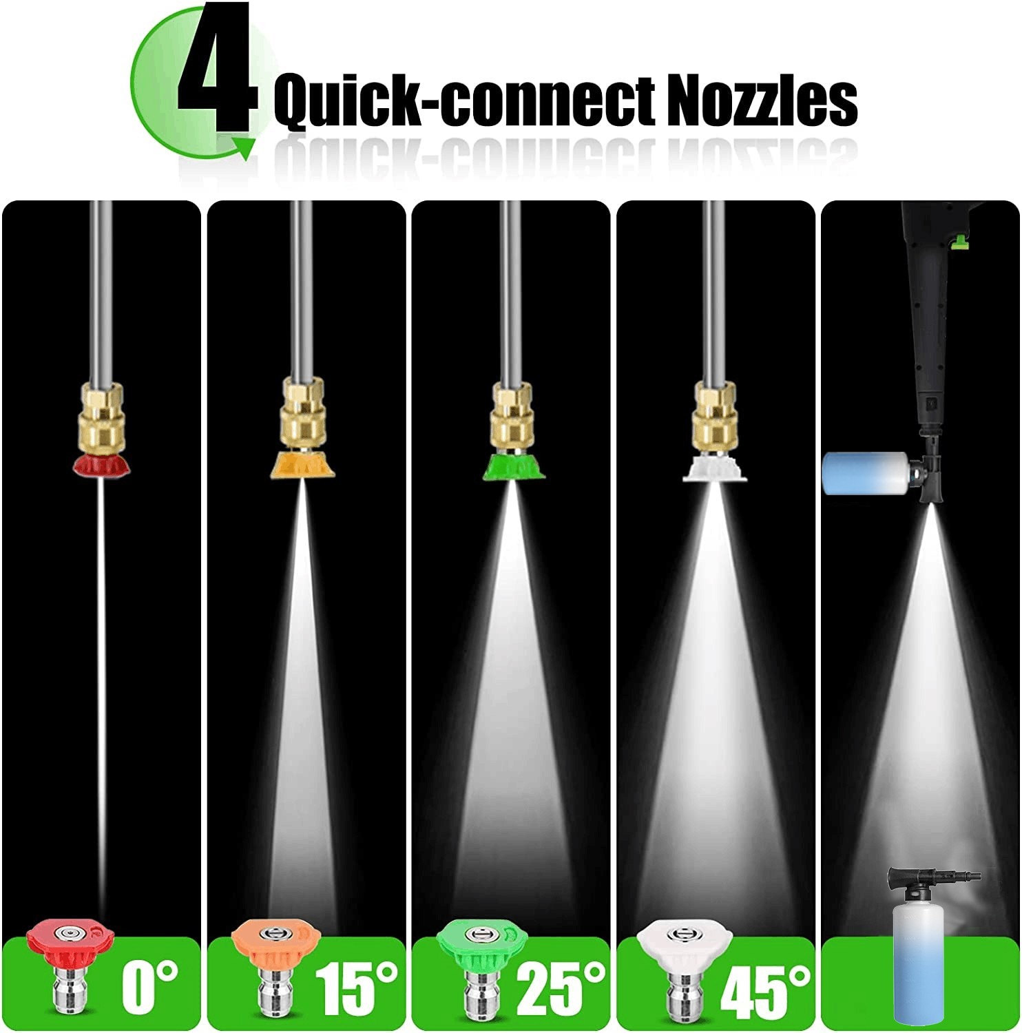 Pressure Washer 4200PSI 2.0GPM, High-Pressure Cleaning, Steel Lance, for Home