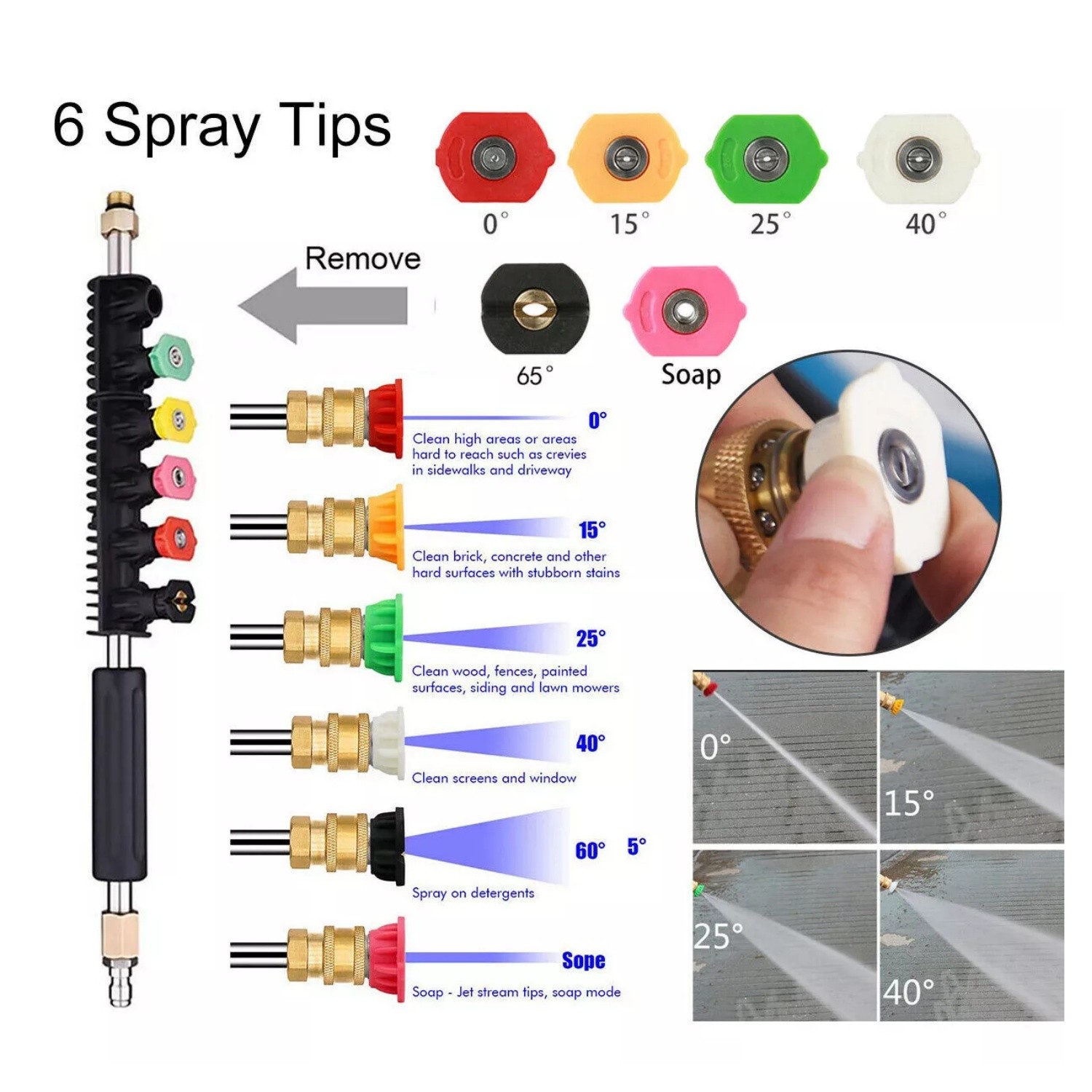 Gutter Cleaning Tool Extension Wand Lance Rod High Pressure Washer Roof Cleaner