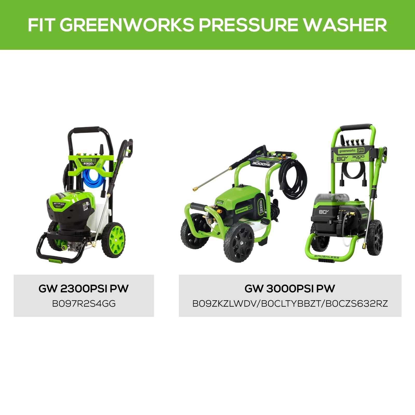 Greenworks 12″ in. Surface Cleaner Pressure Washer Attachment