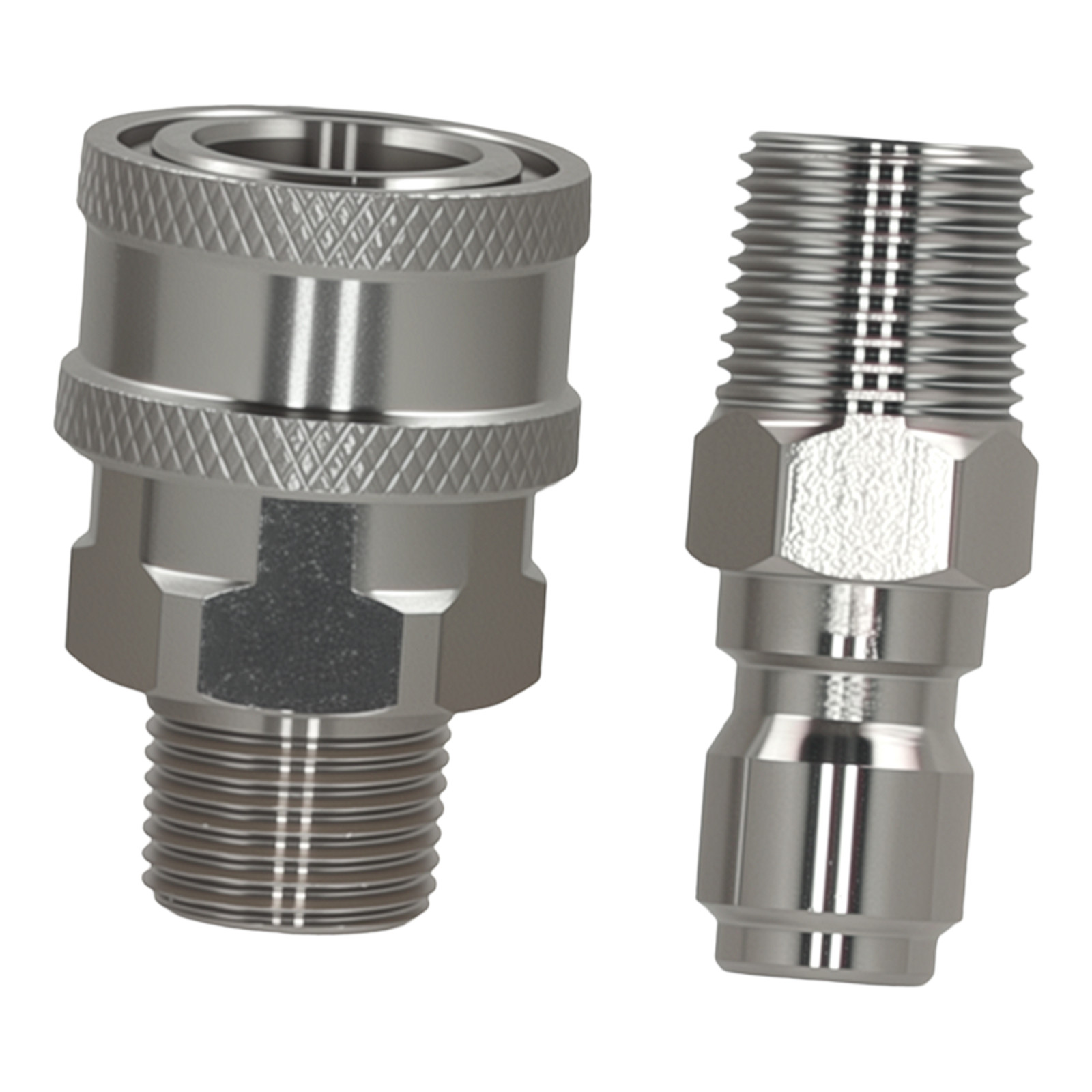 10* 3/8″ NPT Pressure Washer Fitting Quick Connect Adapter Plug Socket Stainless