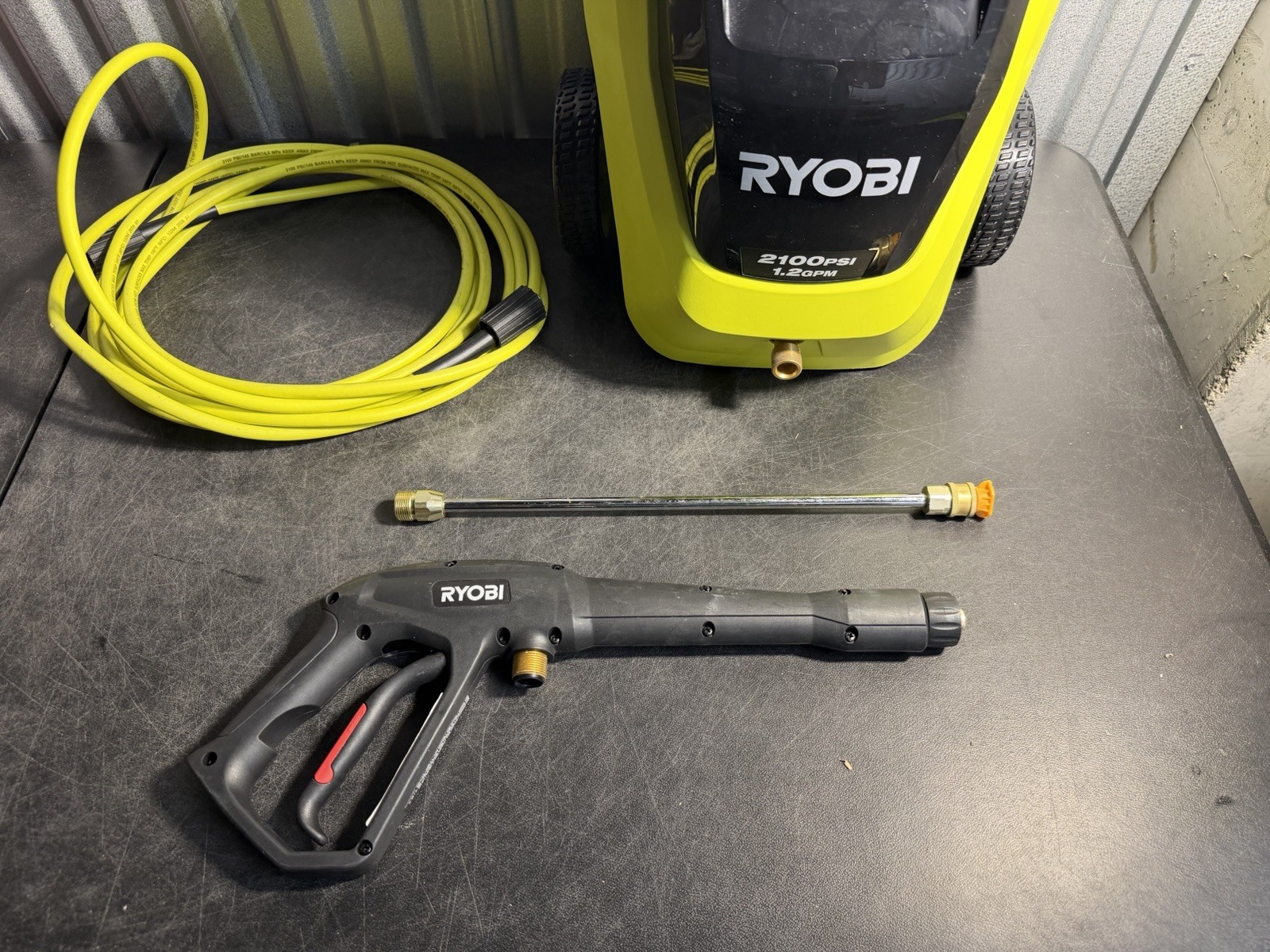RYOBI RY142012 2100 PSI 1.2 GPM Electric Pressure Washer Tested No Foamer