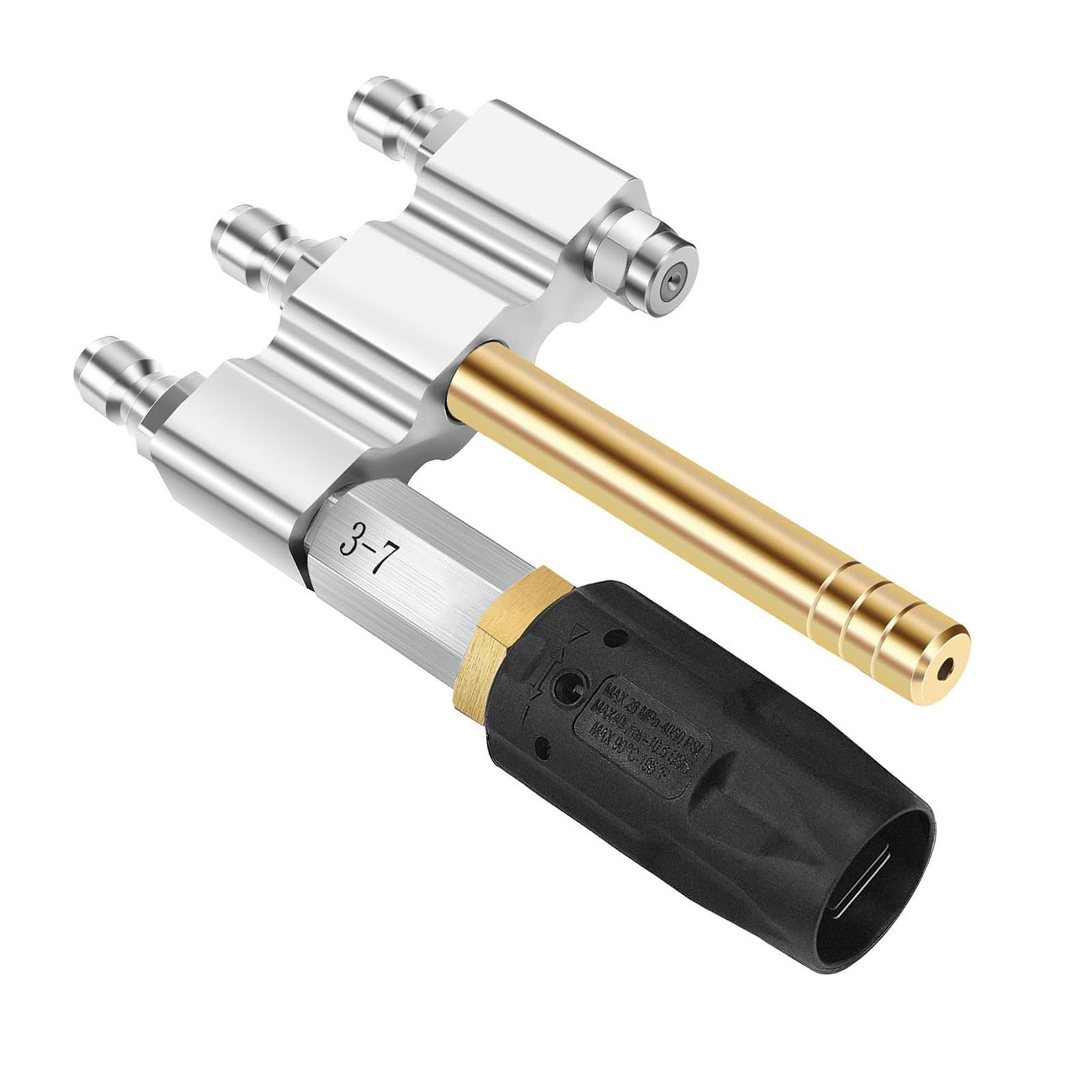 M5 Twist Nozzle 1/4in Quick Connection 1000-6000Psi 3-7GPM 3 In 1 Nozzle