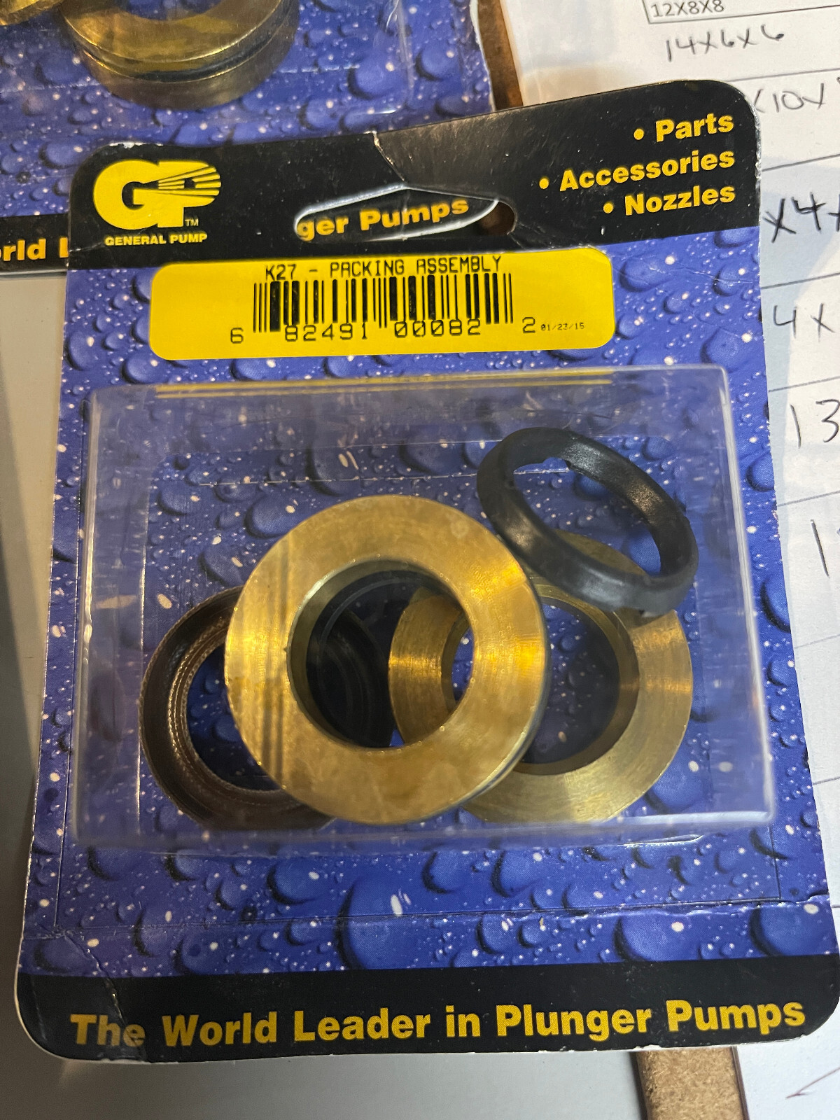 General Pump Kit 27 PACKING ASSEMBLY 103027B GP Kit K27, fits GP Interpump