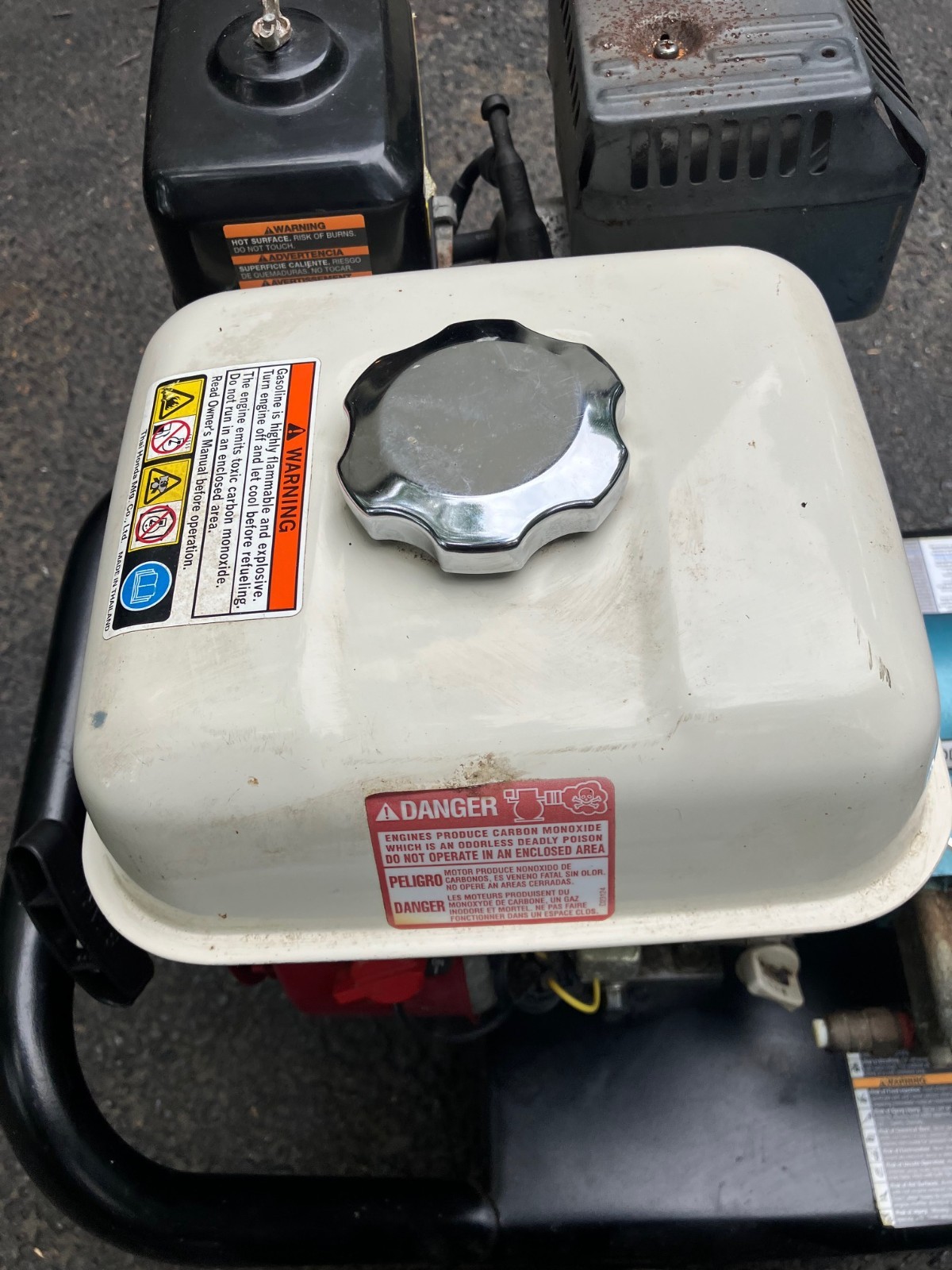 Excell ZR2800 Commercial Pressure Washer: Honda 6.5hp Engine, hose + attachments