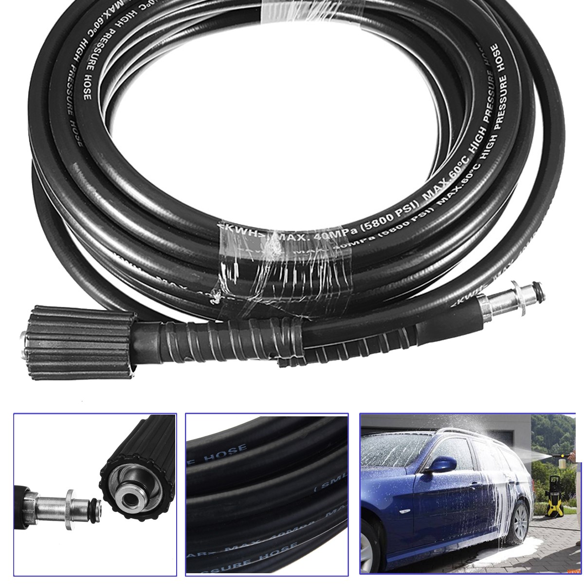 10m High Pressure Washer Extension For Karcher K2 K3 K4 K5 K7 K Series M22