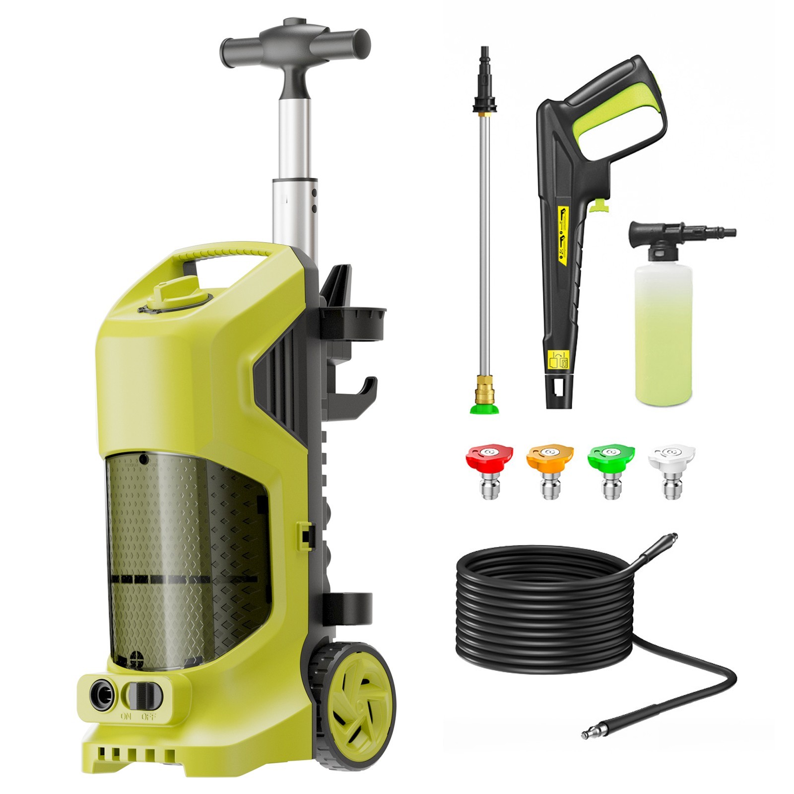 Pressure Washer 4200PSI 3.6GPM, Steel Lance, Total Stop System, for Car Wash