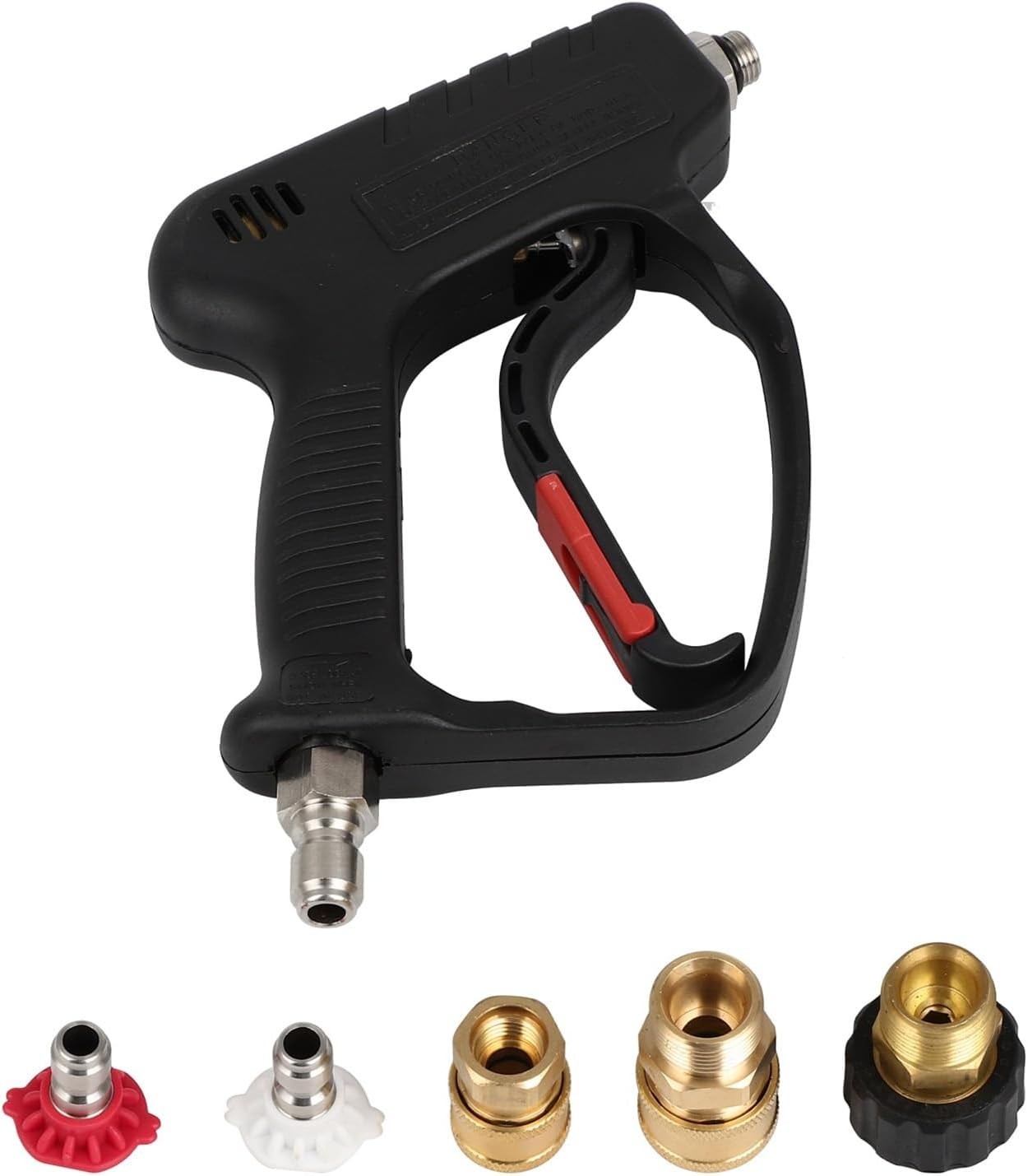 8 GPM High-Performance Pressure Washer Gun with Adapters and Soap Dispenser