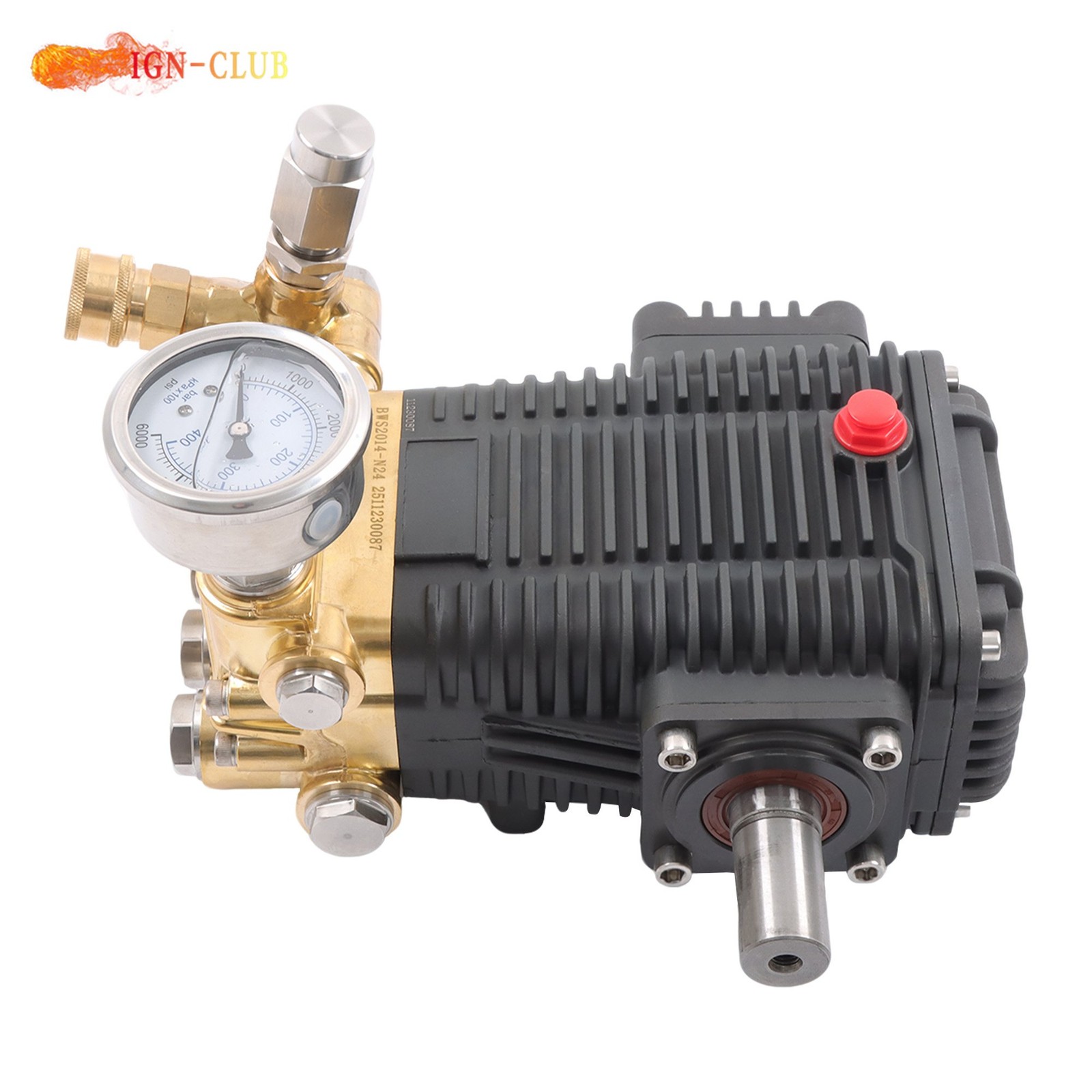 Belt Drive 5.6GPM 4.5 HP General Right Shaft 3500 PSI Pressure Washer Pump