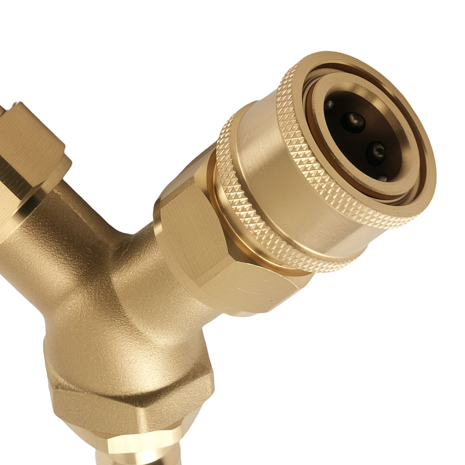 3/8” Pressure Washer Tee Splitter Coupler Y-Shape Two Gun to One Power Washer
